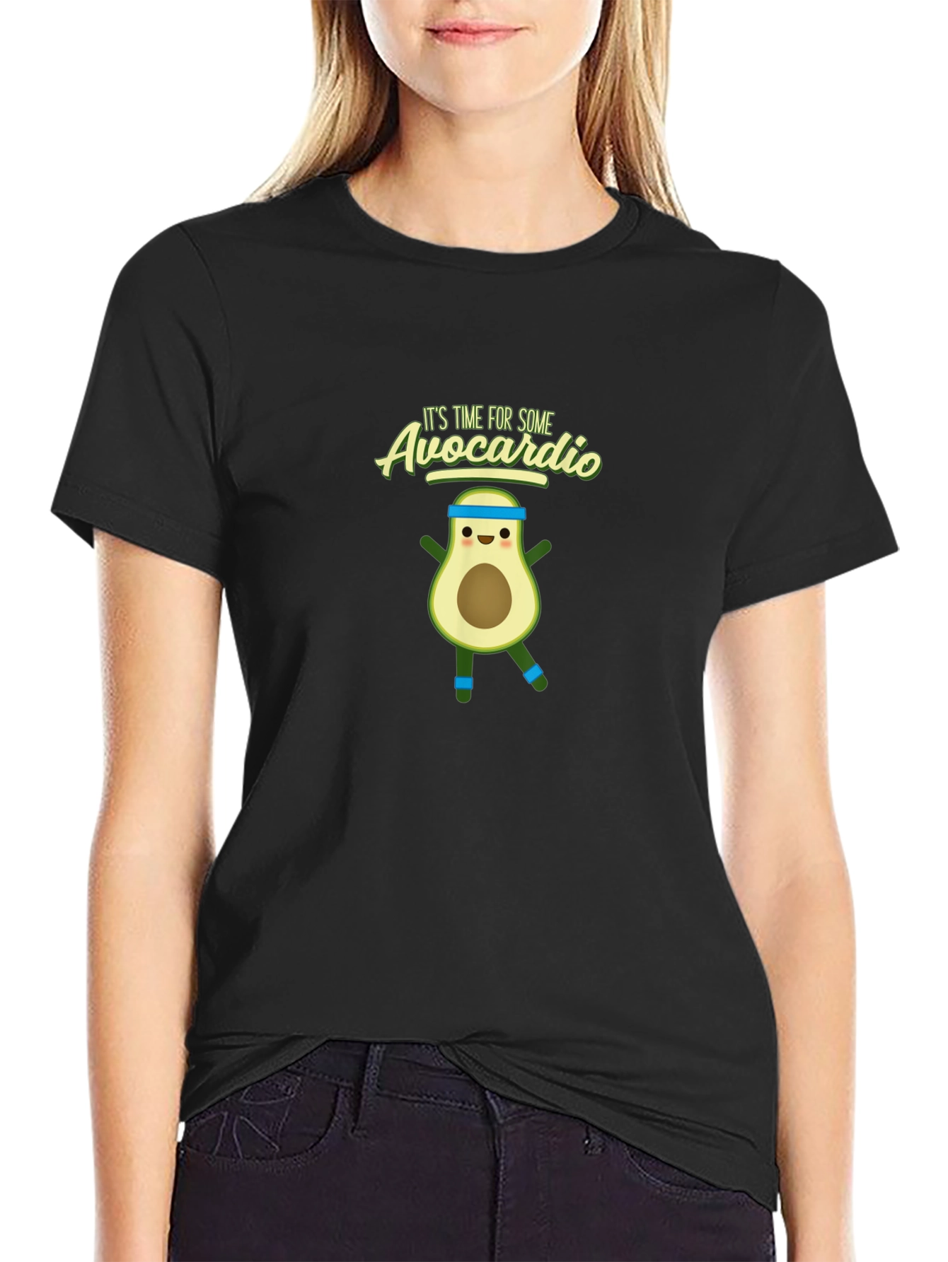 Avocardio Graphic T-Shirt - Fitness Avocado Pun Tee