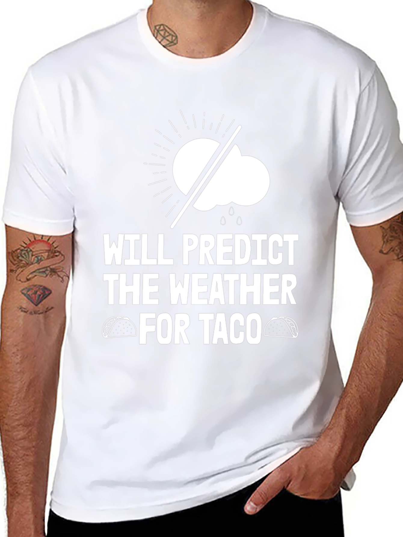 Funny Weather Forecast Taco T-Shirt
