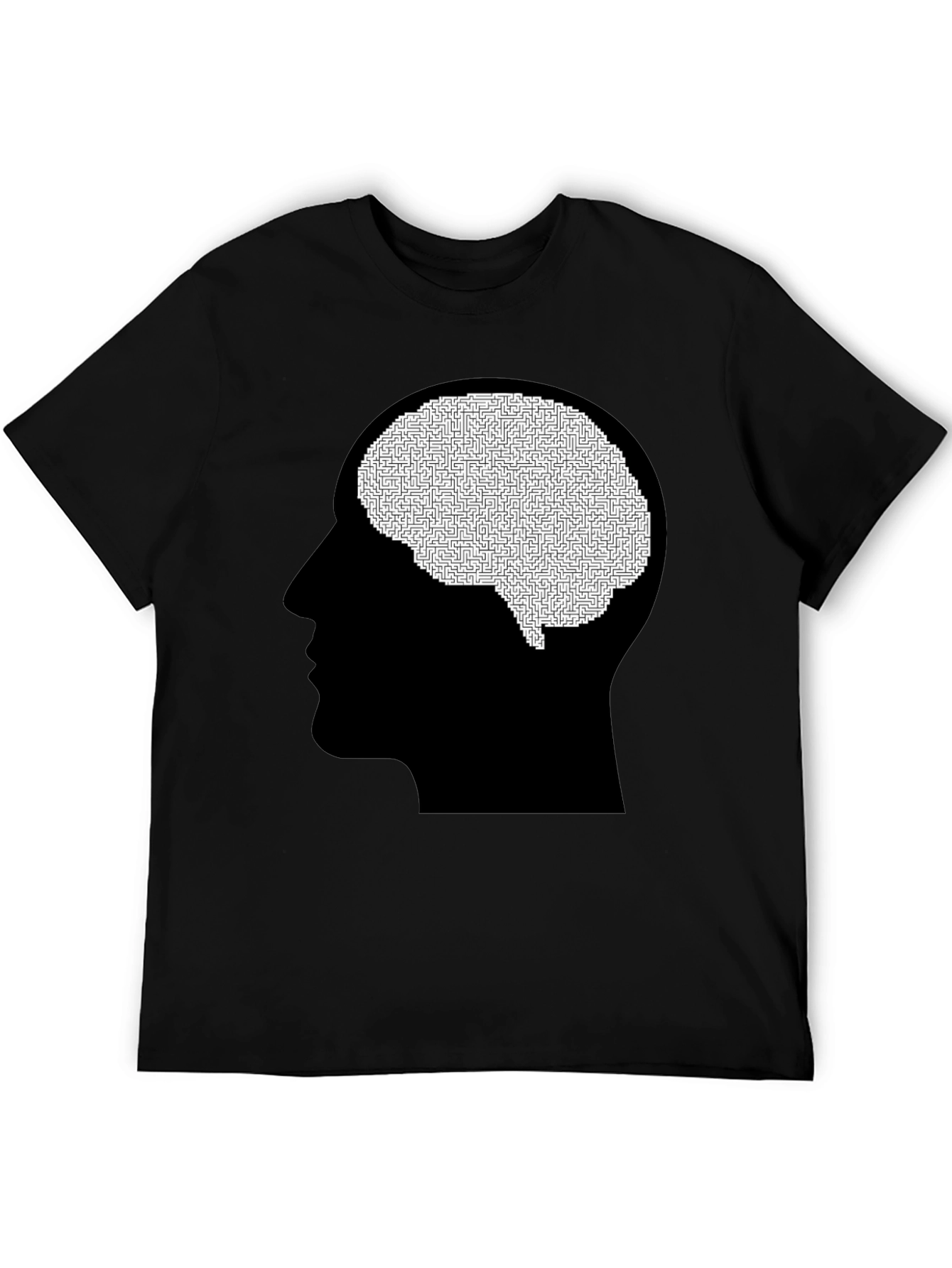 Maze Brain Graphic Tee - Black