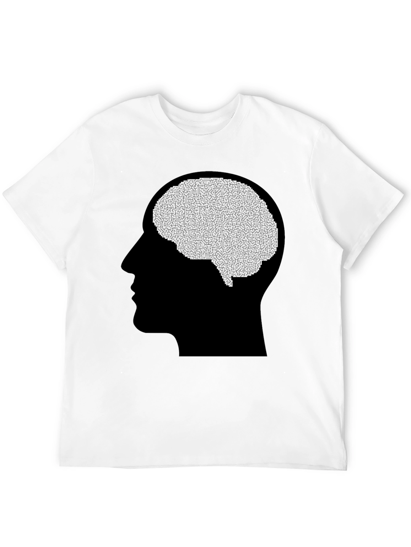 Maze Brain Graphic Tee - Black