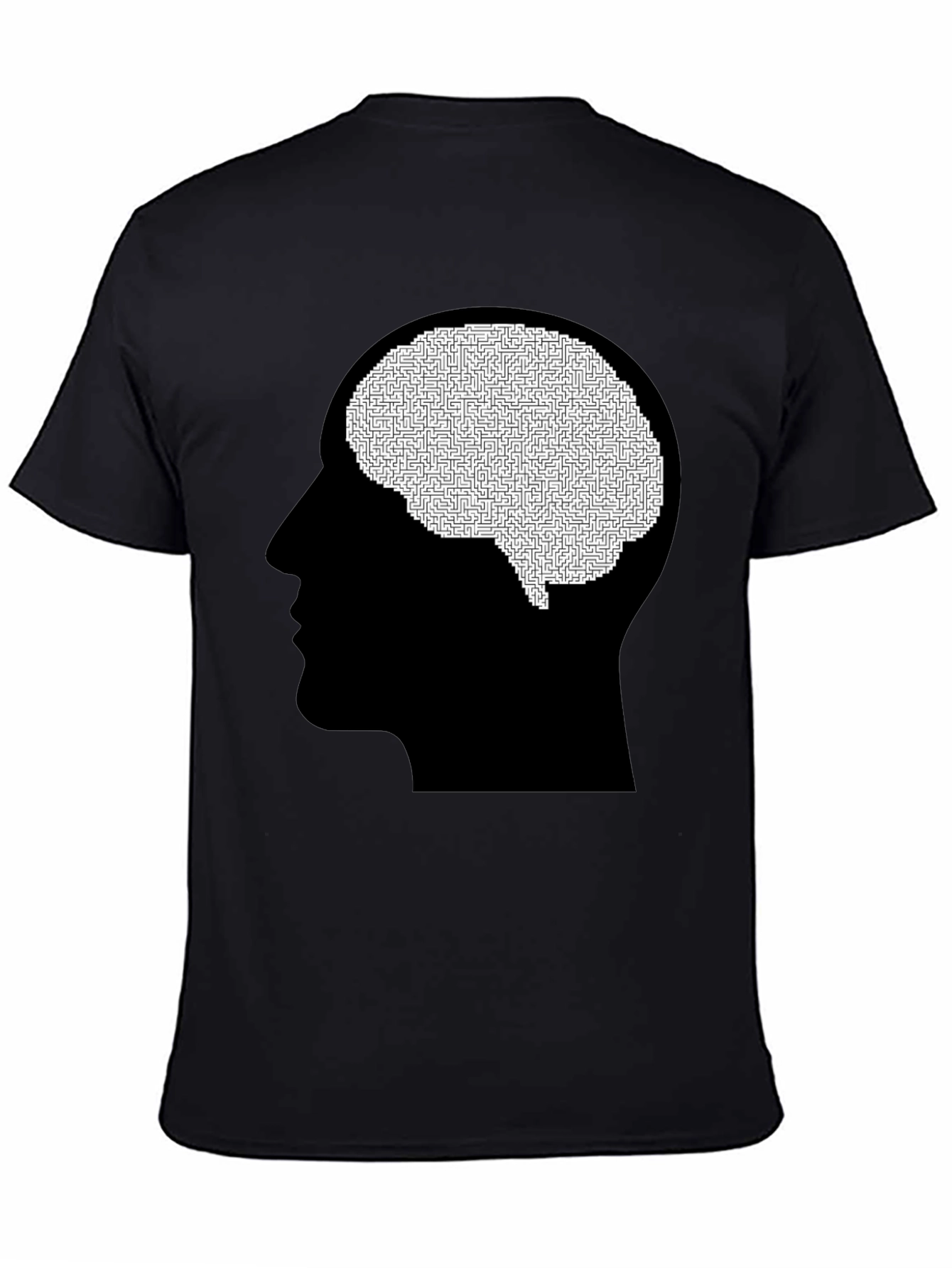 Maze Brain Graphic Tee - Black