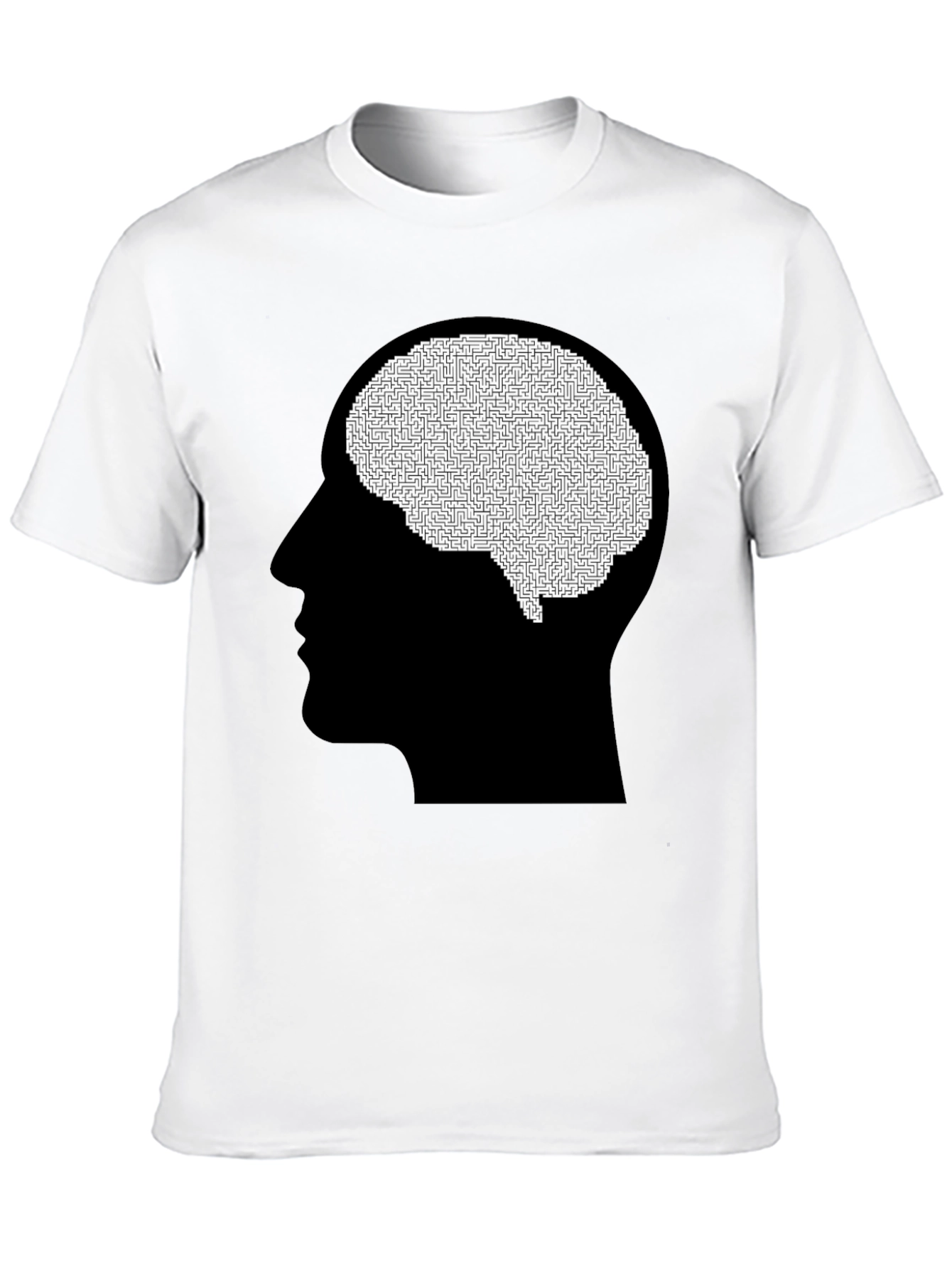 Maze Brain Graphic Tee - Black