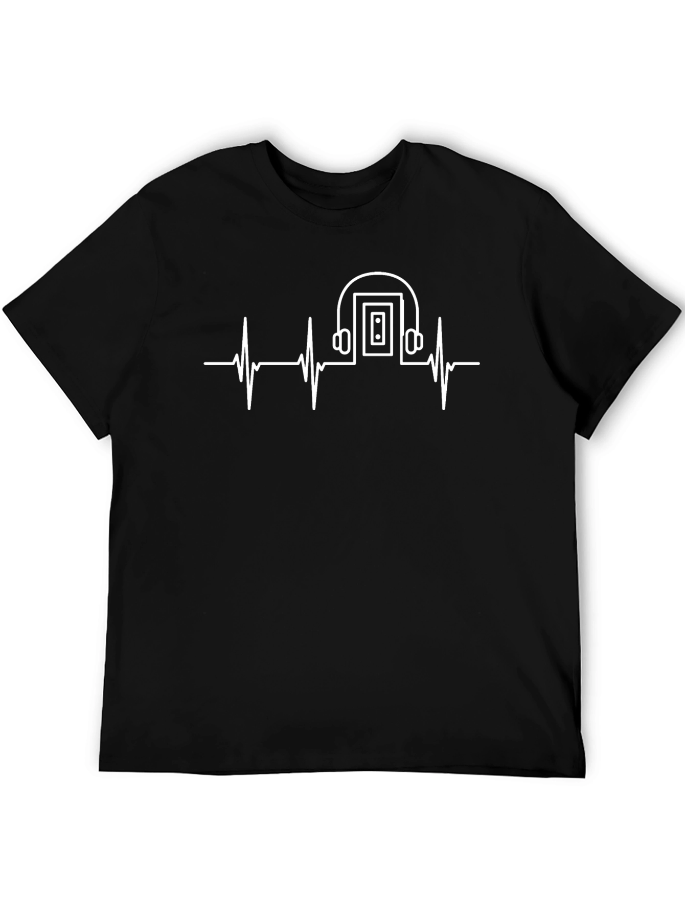 Music is Life T-Shirt - Heartbeat Headphones