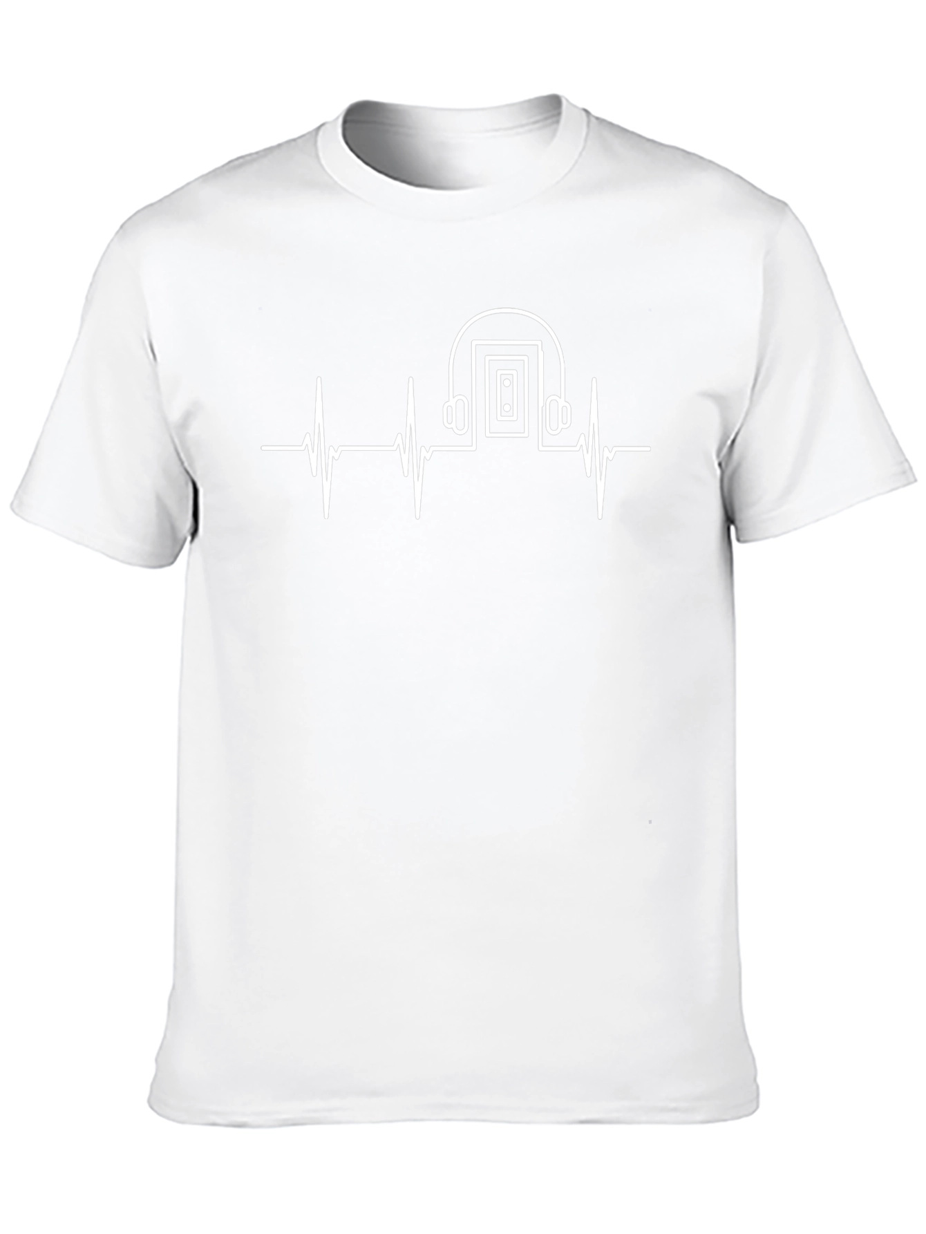 Music is Life T-Shirt - Heartbeat Headphones