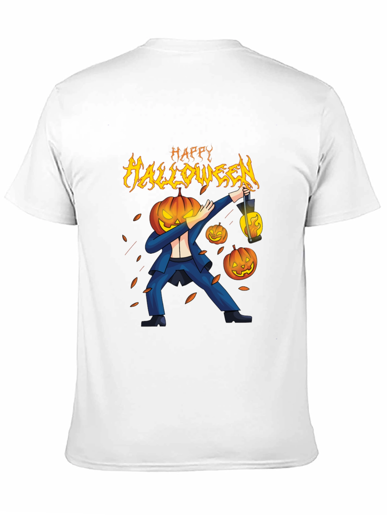 Happy Halloween Pumpkin Head Dabbing T-Shirt