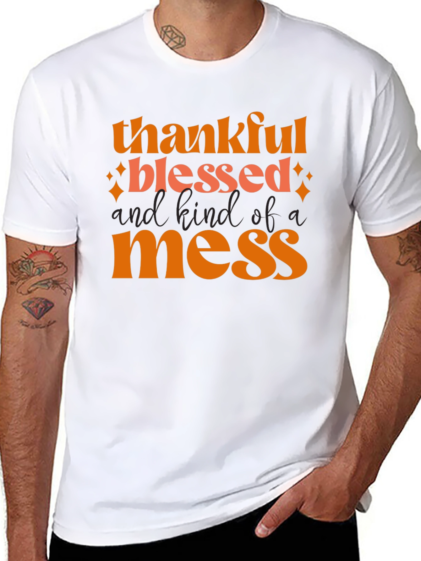 Thankful Blessed Mess T-Shirt