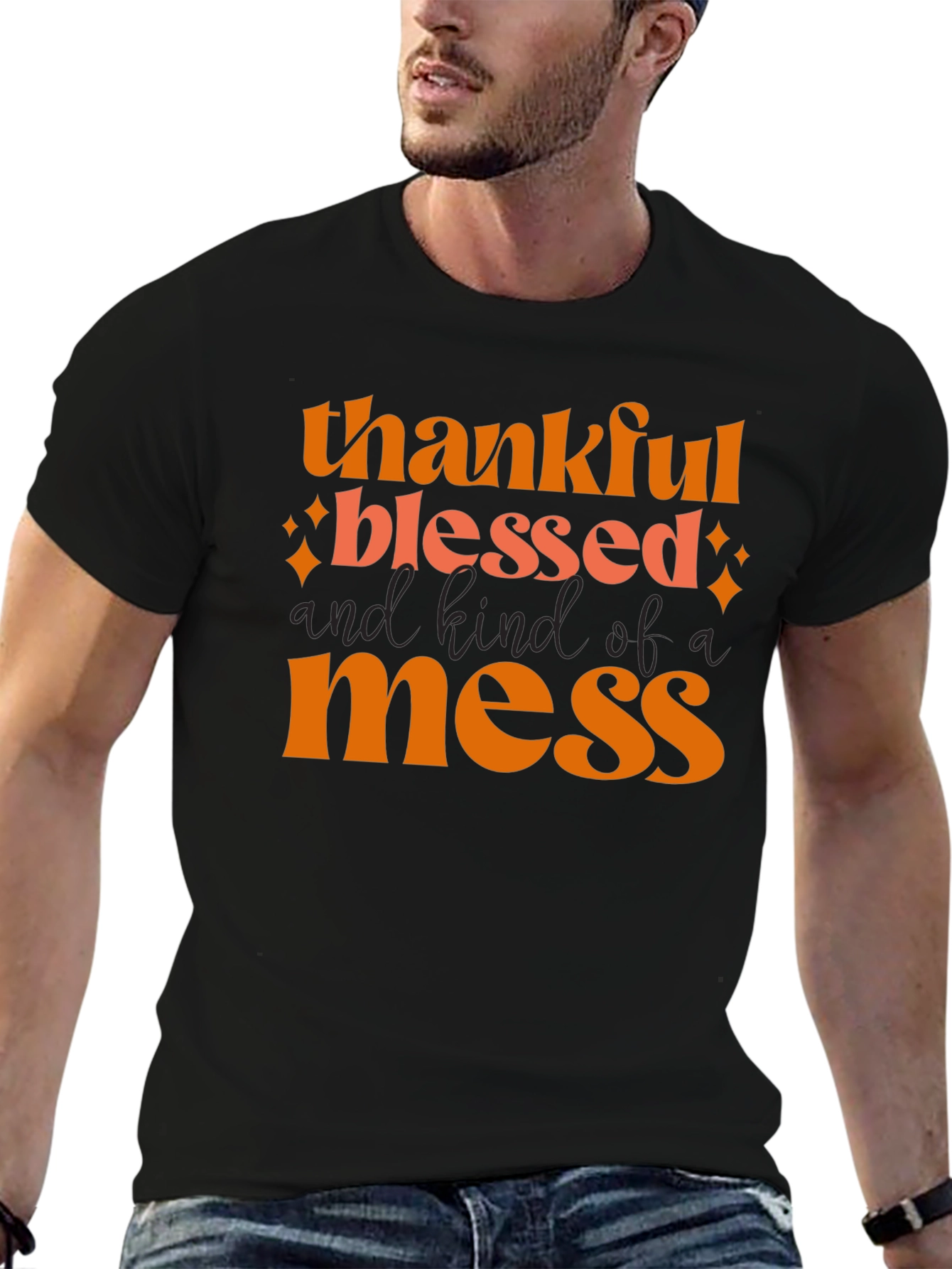 Thankful Blessed Mess T-Shirt
