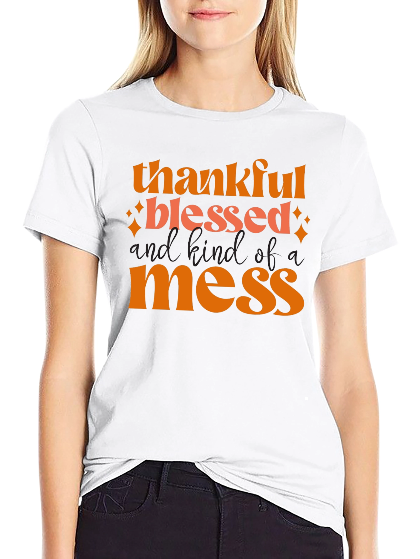Thankful Blessed Mess T-Shirt