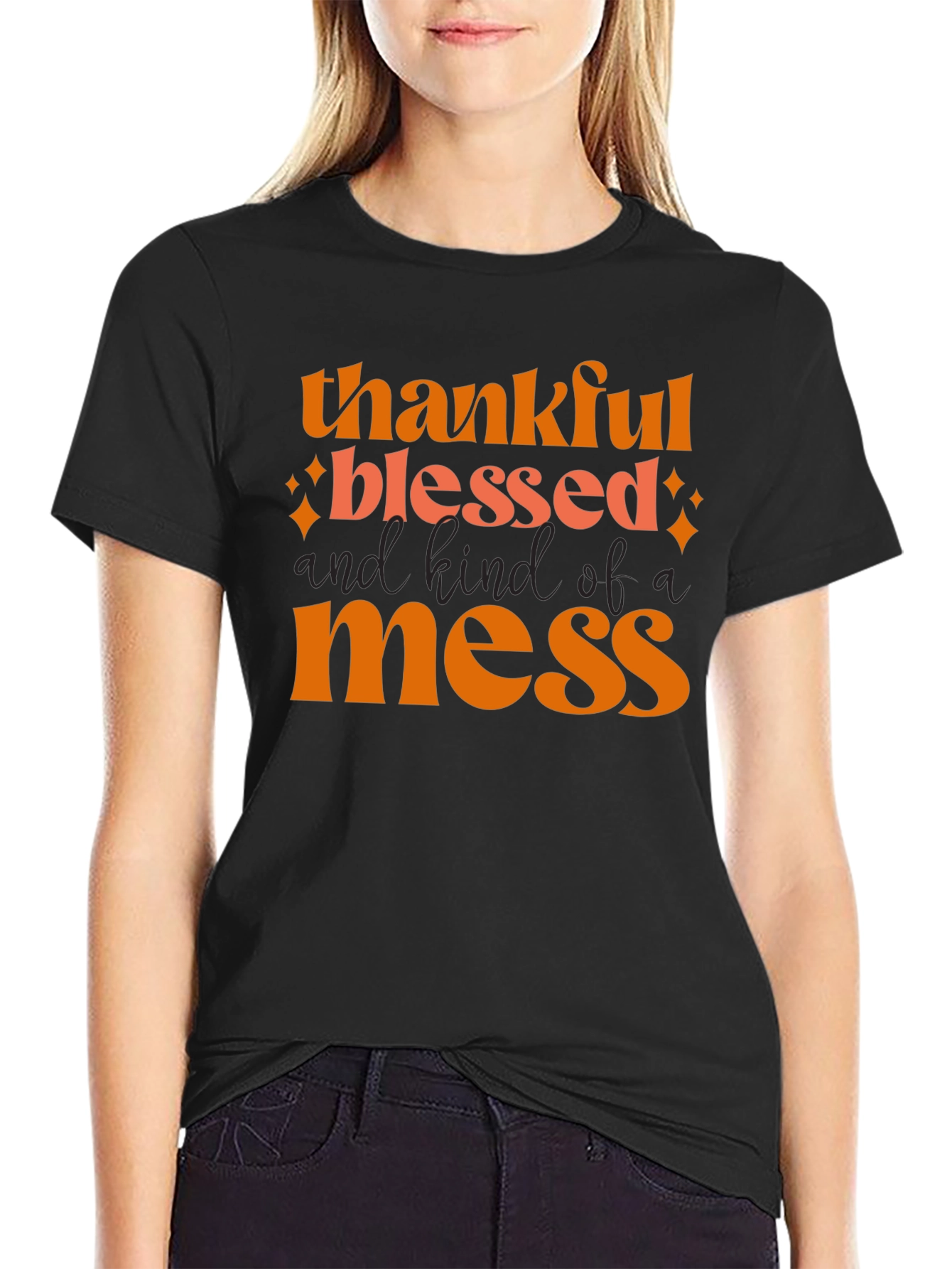 Thankful Blessed Mess T-Shirt