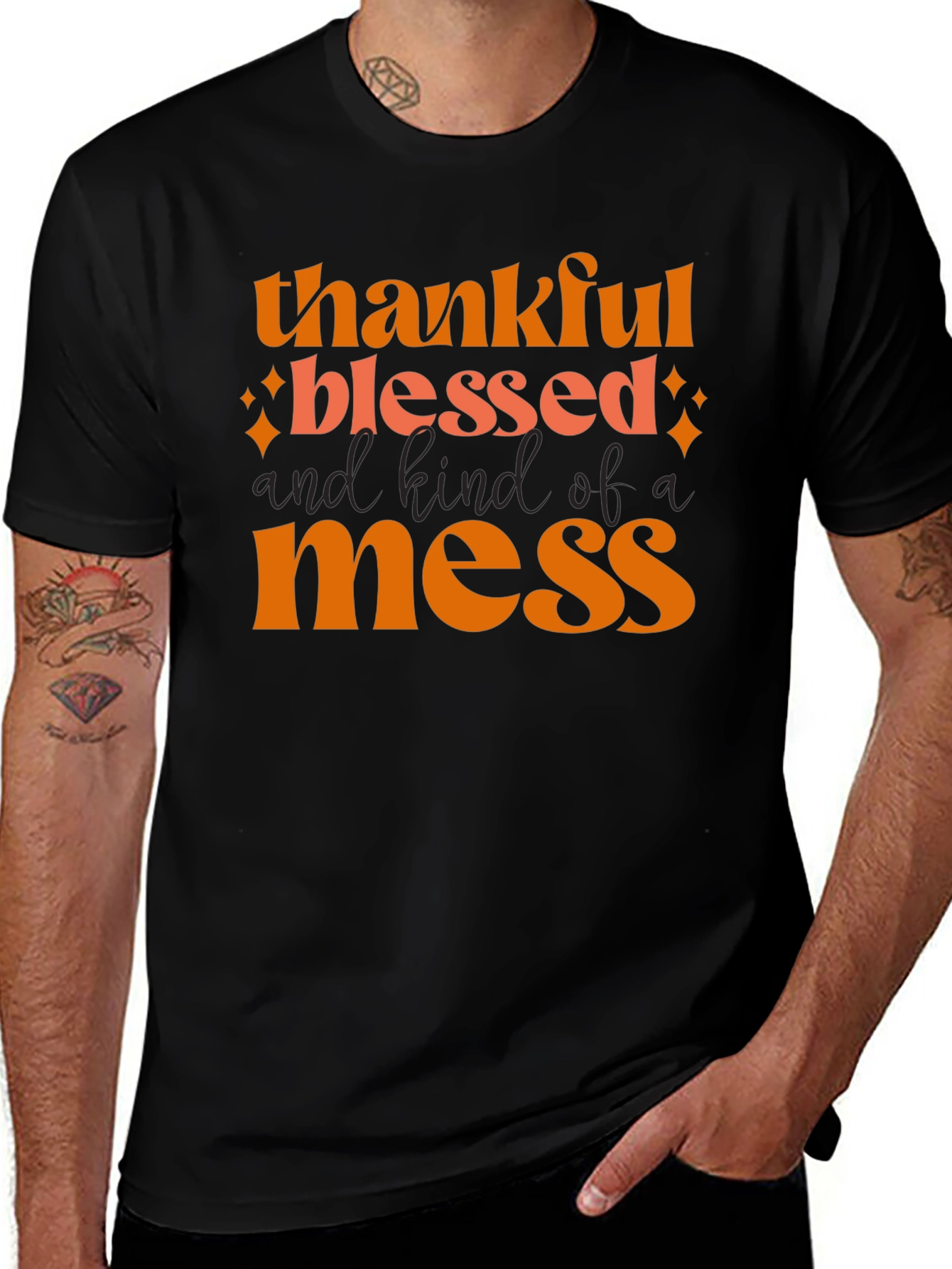Thankful Blessed Mess T-Shirt