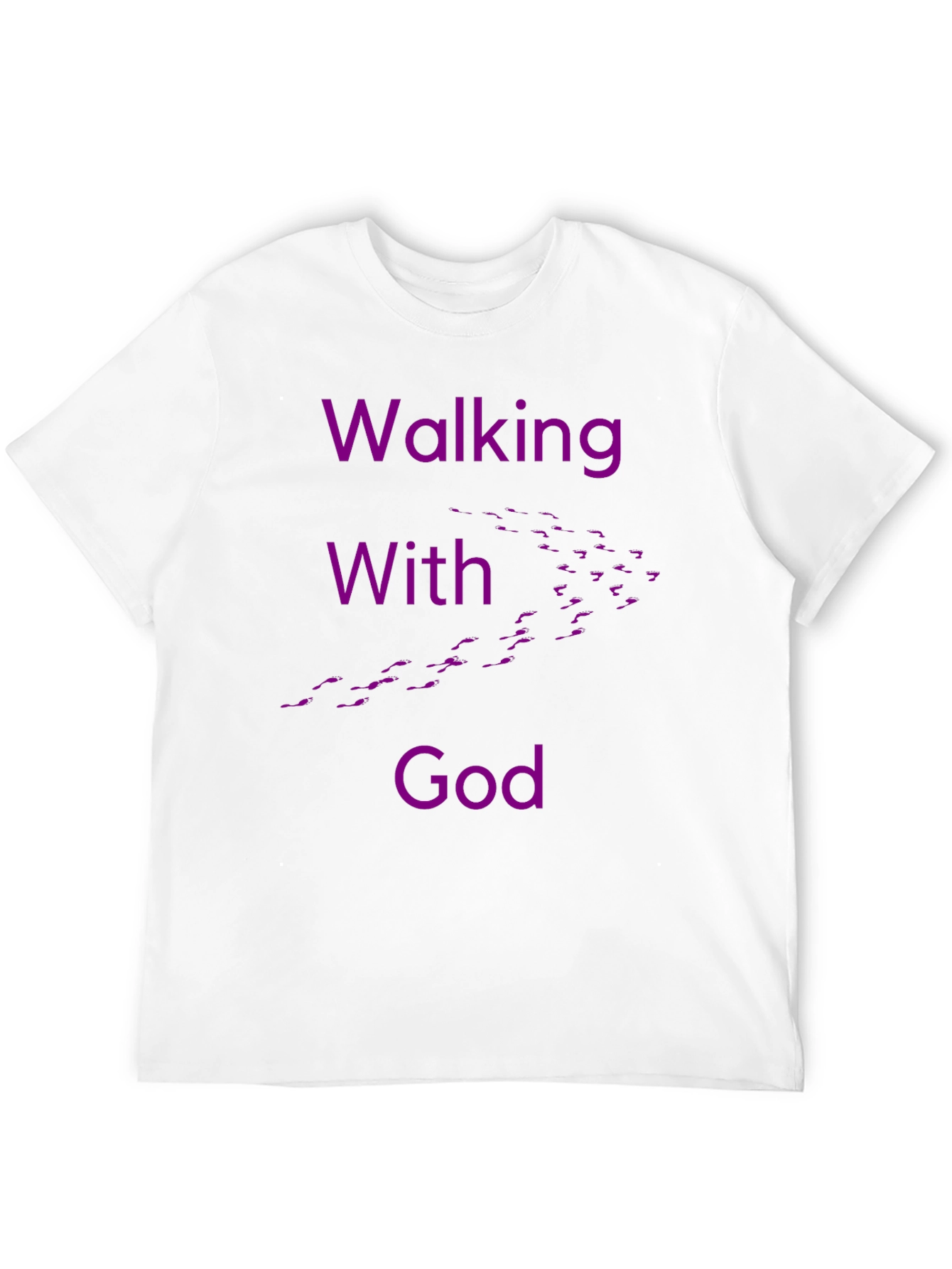 Walking With God Graphic Tee - Black