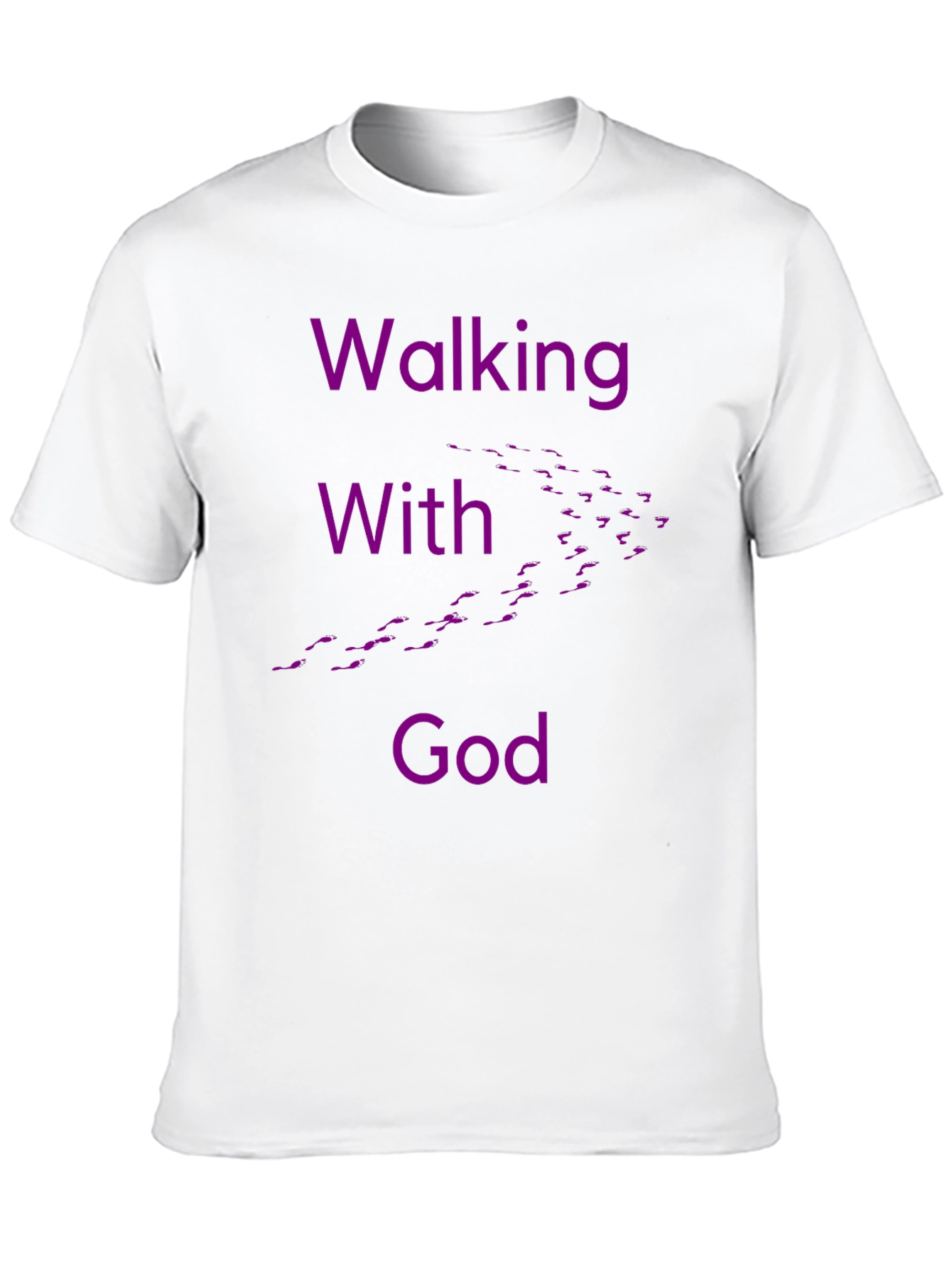 Walking With God Graphic Tee - Black
