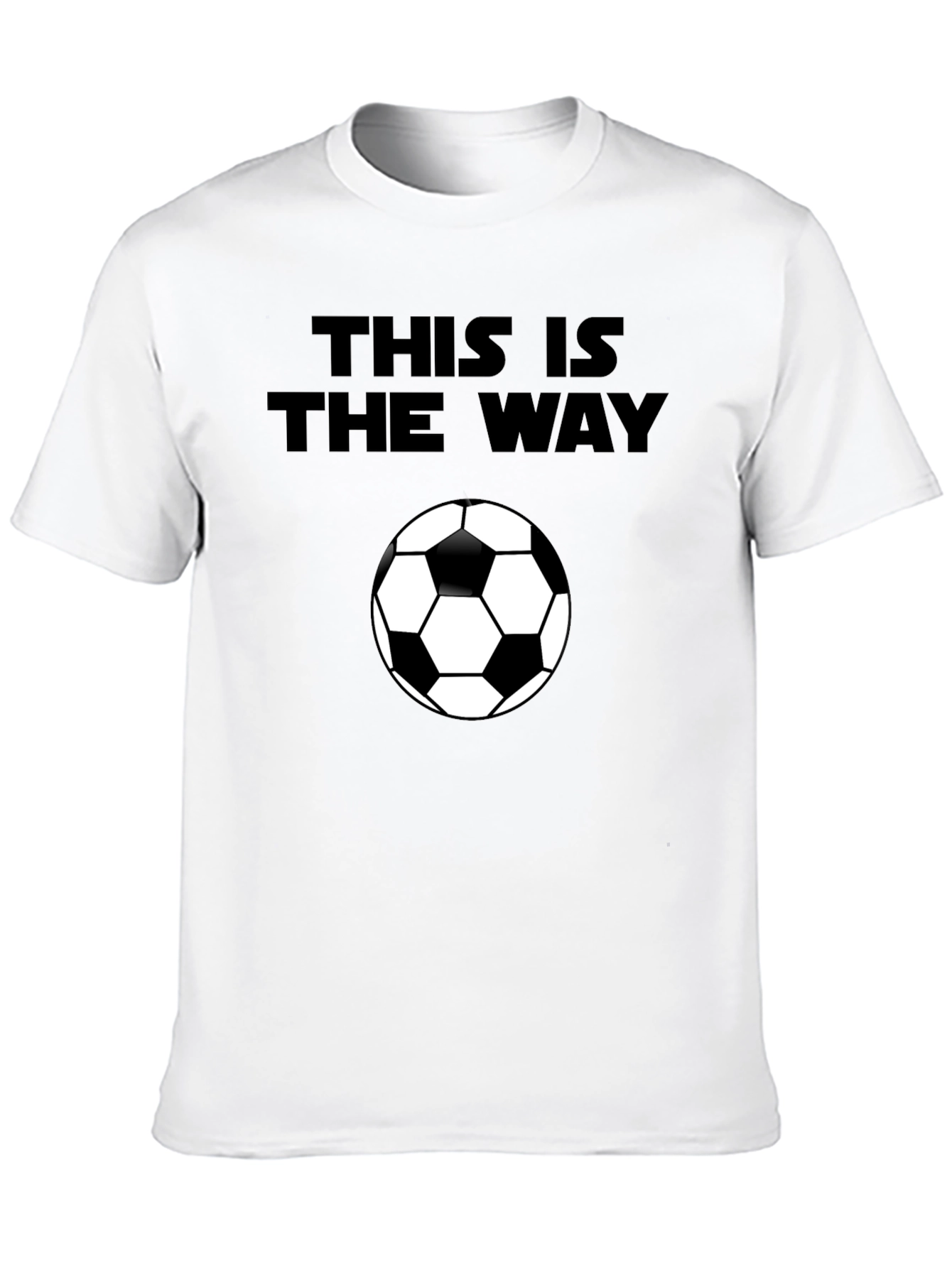 This is the Way Soccer Ball Black T-Shirt