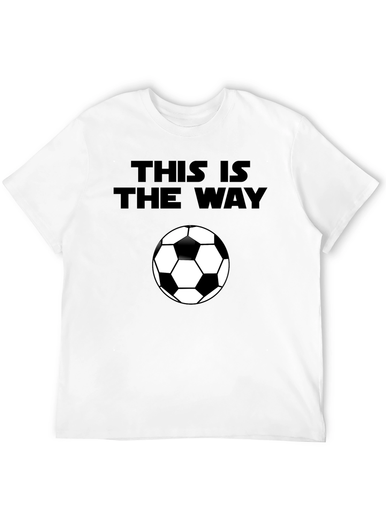 This is the Way Soccer Ball Black T-Shirt
