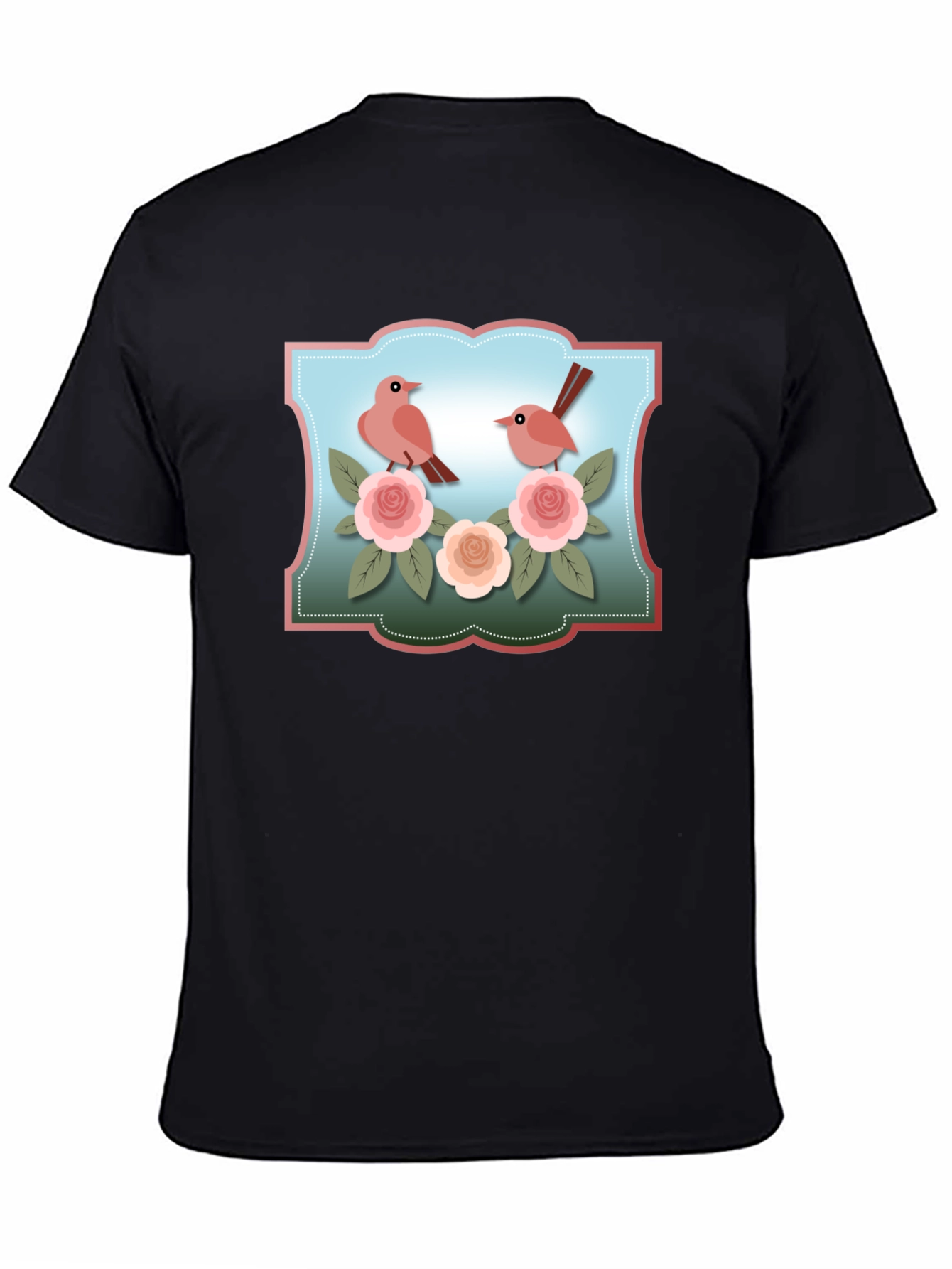 Birds & Roses Graphic T-Shirt