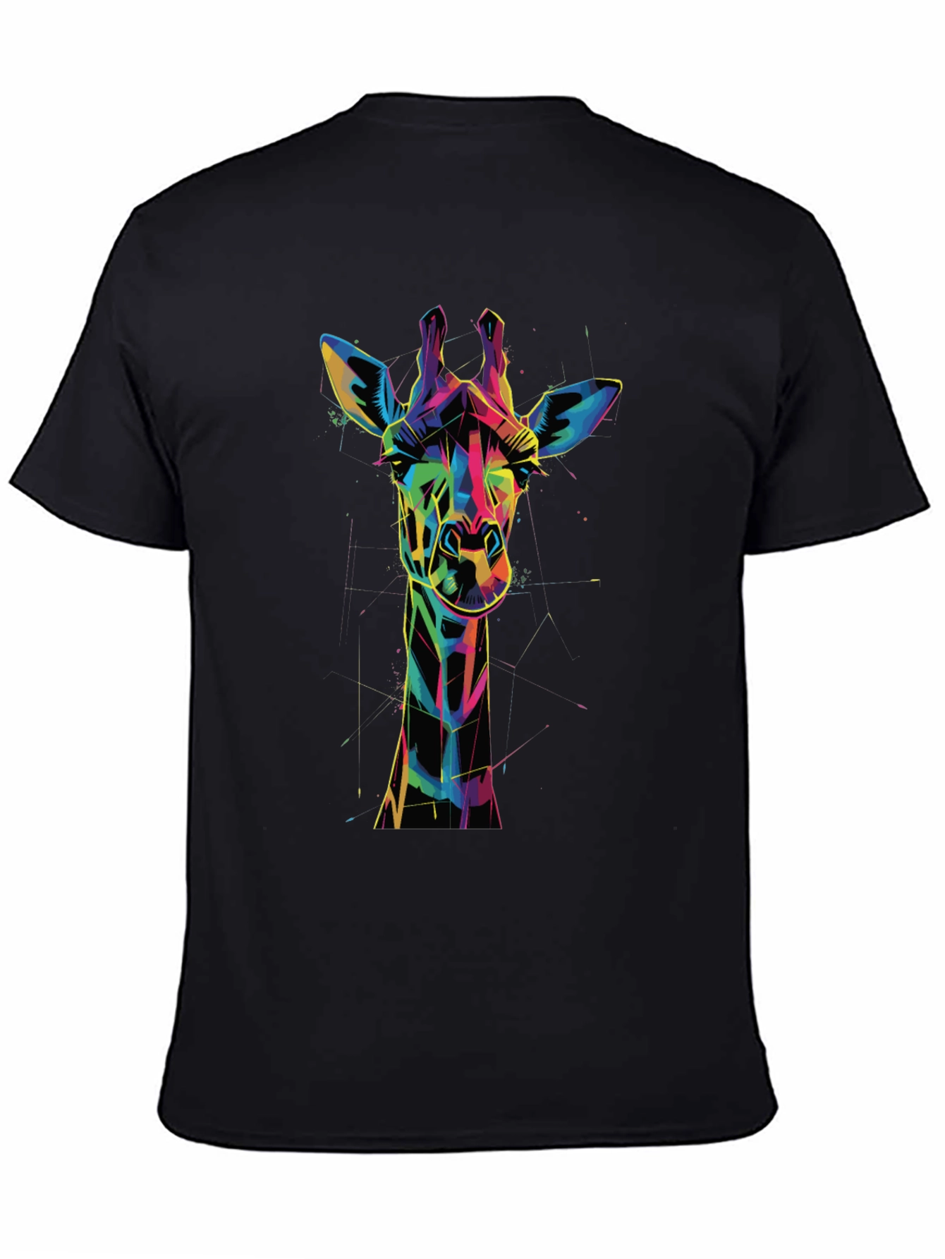 Geometric Giraffe Graphic Tee