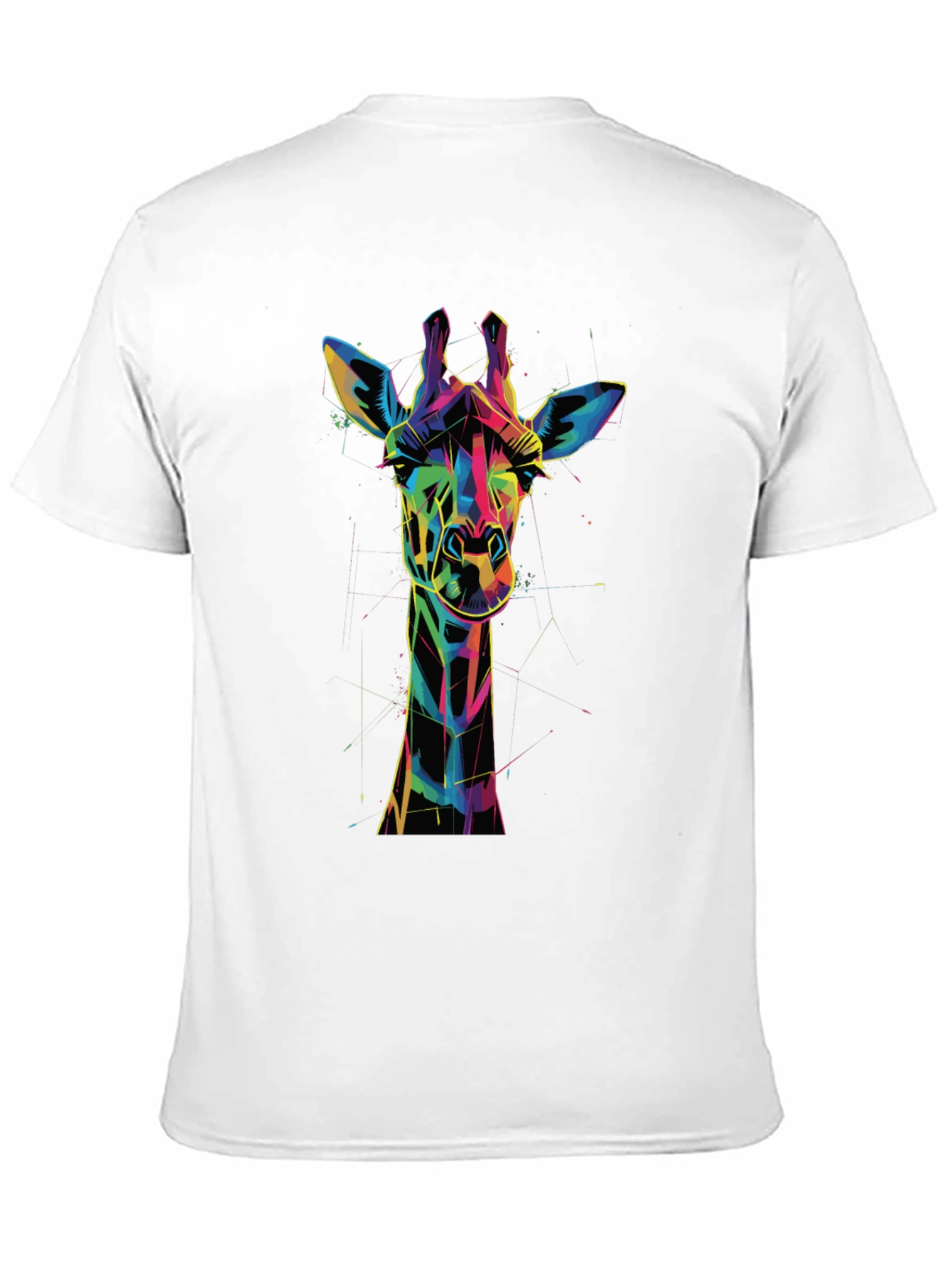 Geometric Giraffe Graphic Tee