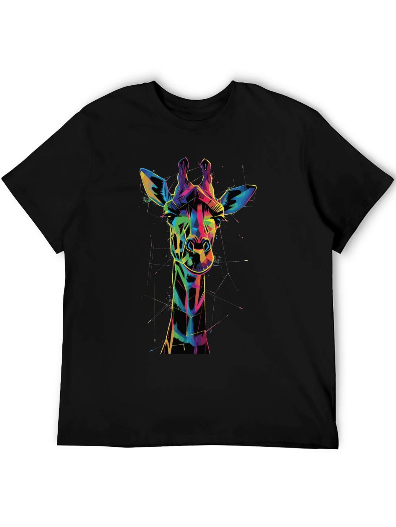 Geometric Giraffe Graphic Tee