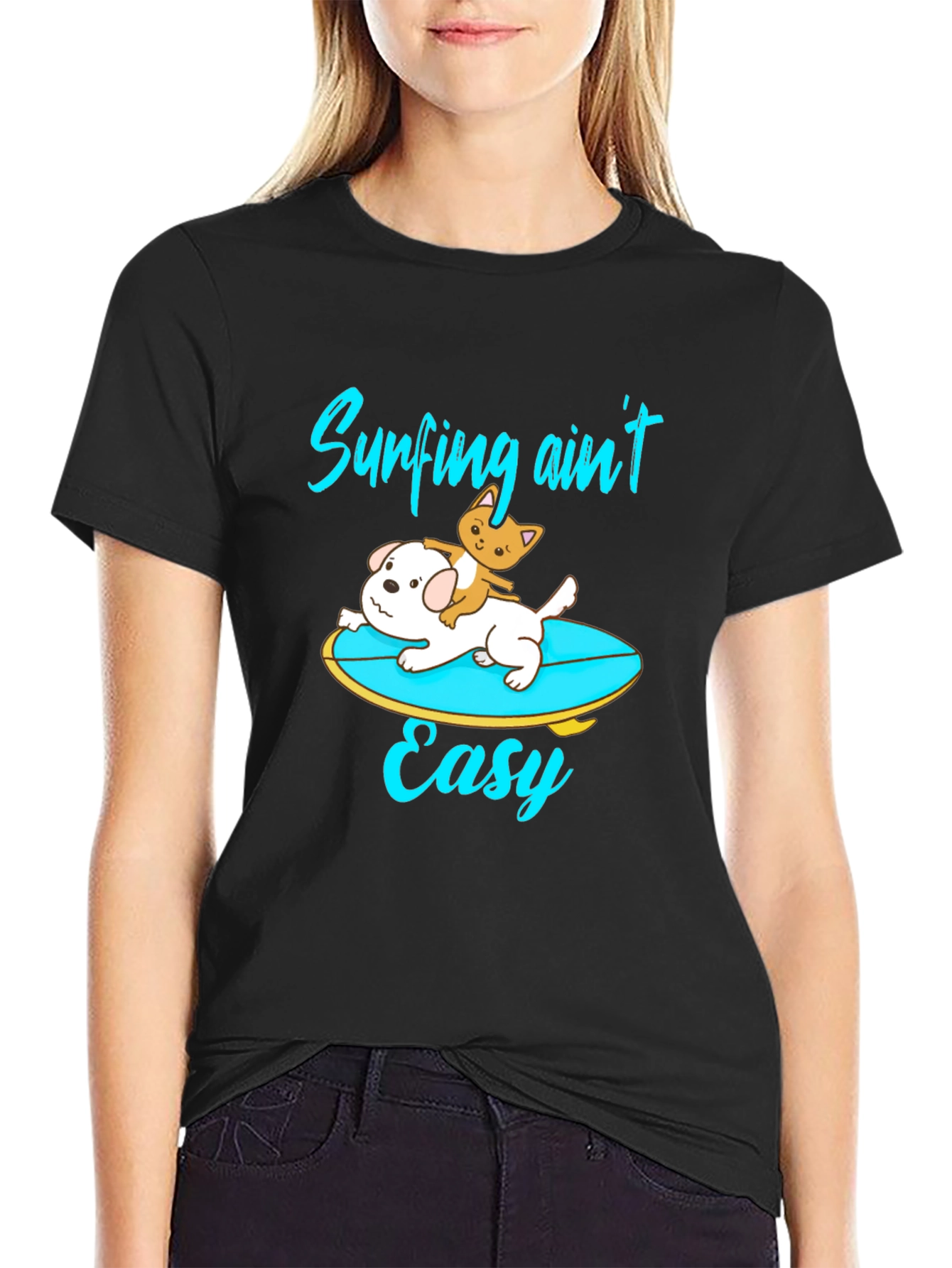 Surfing Aint Easy Graphic T-Shirt