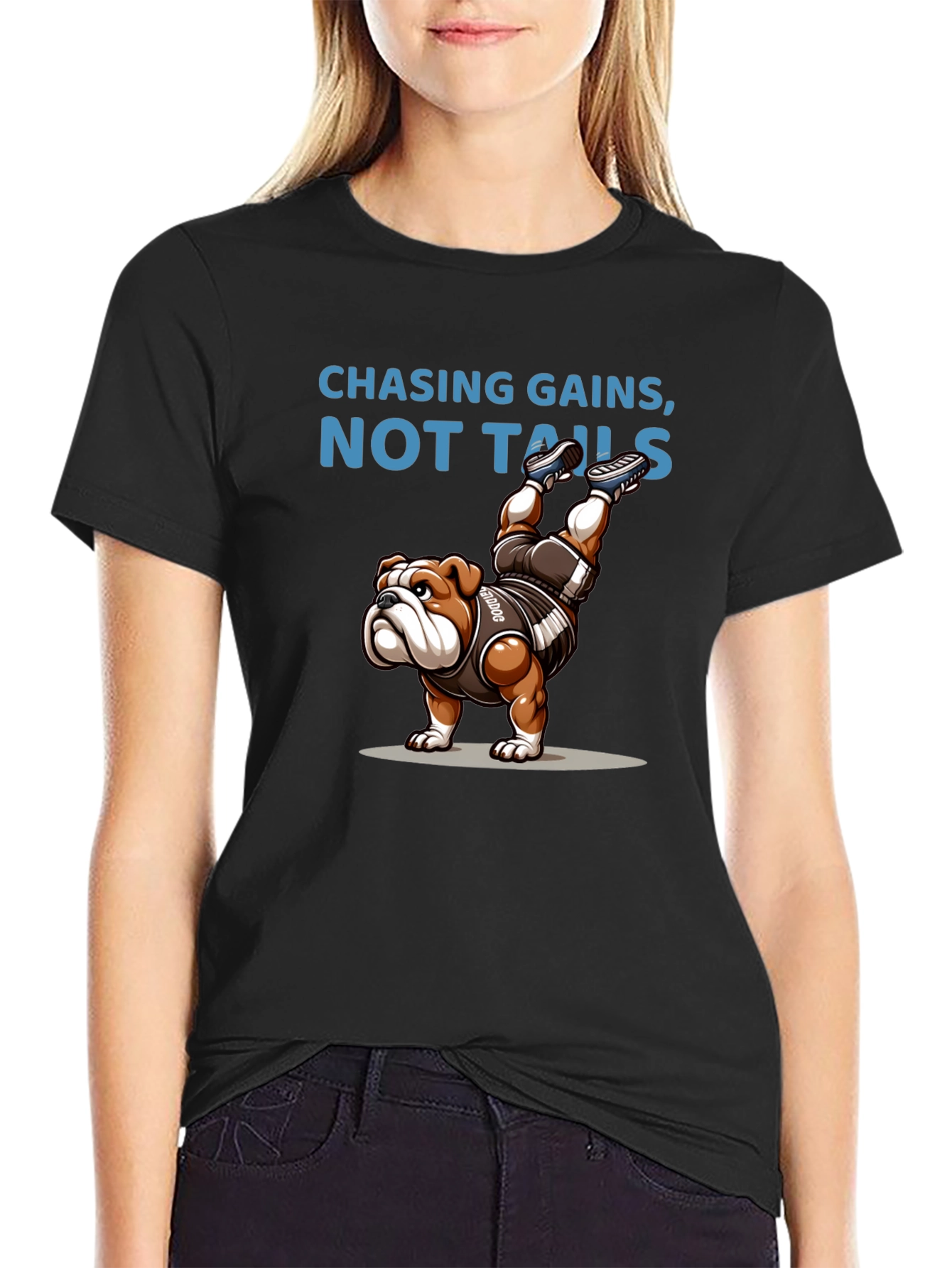 Chasing Gains Bulldog Graphic Tee