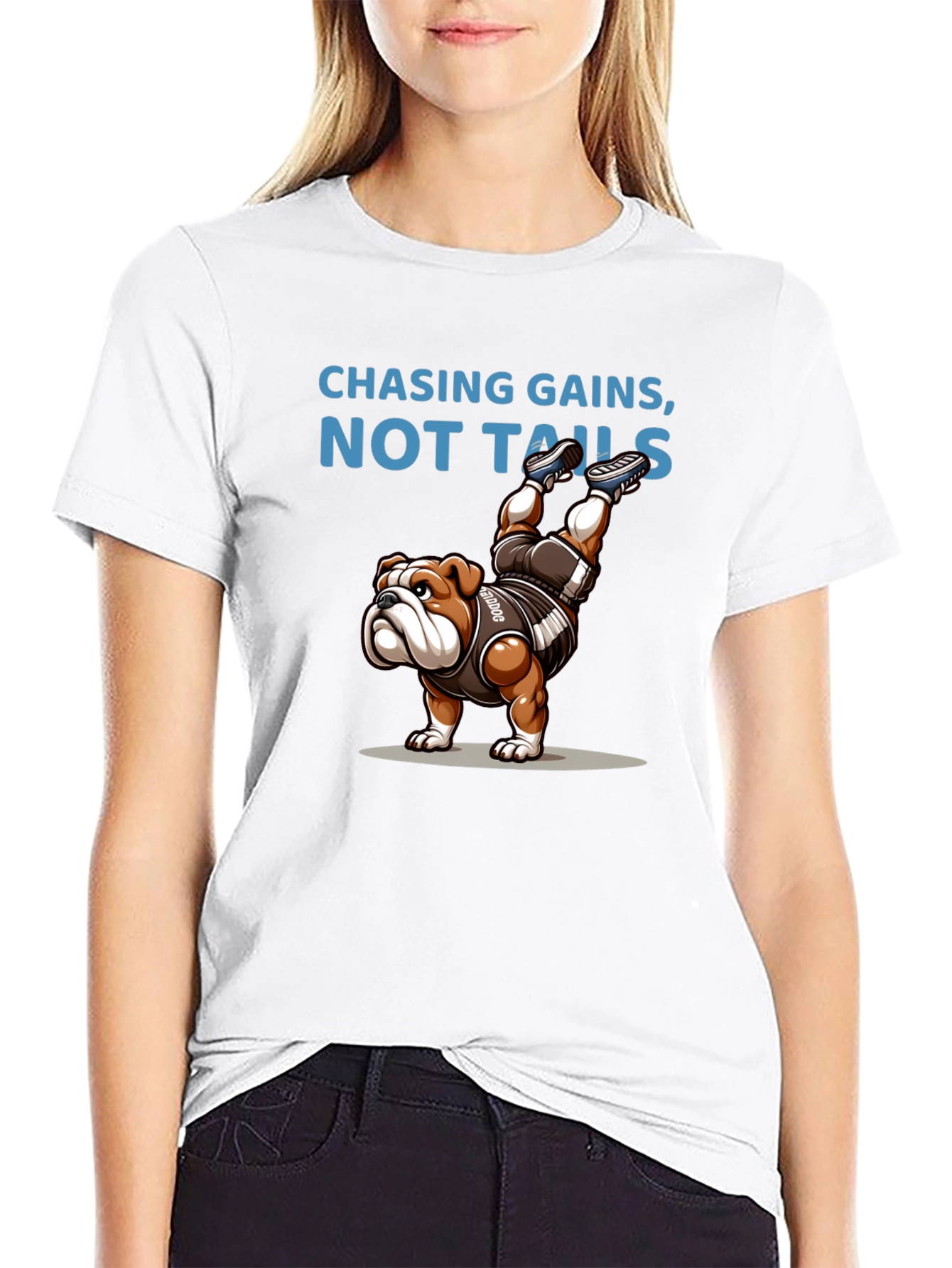 Chasing Gains Bulldog Graphic Tee
