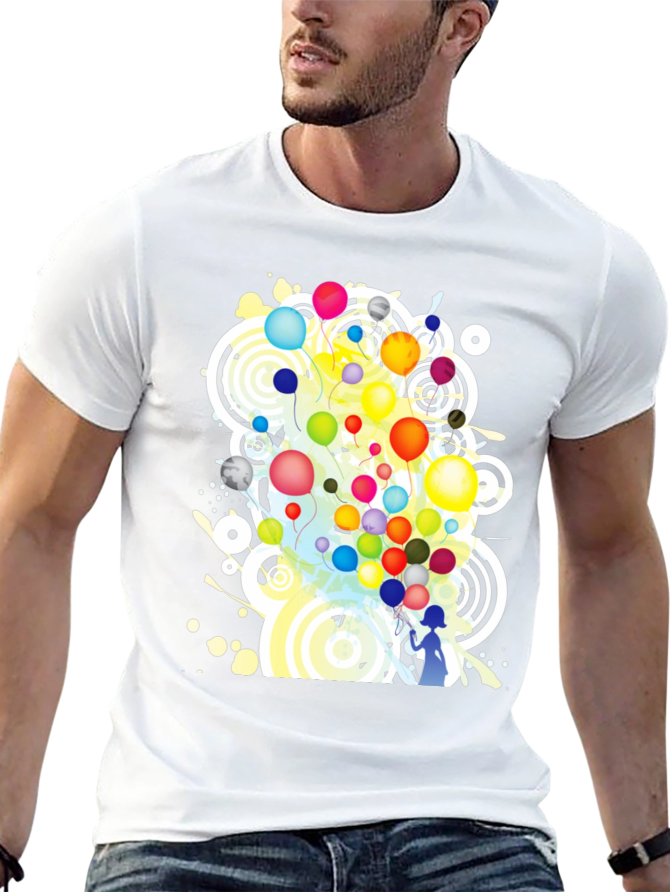 Balloons Graphic Tee - Funky Style