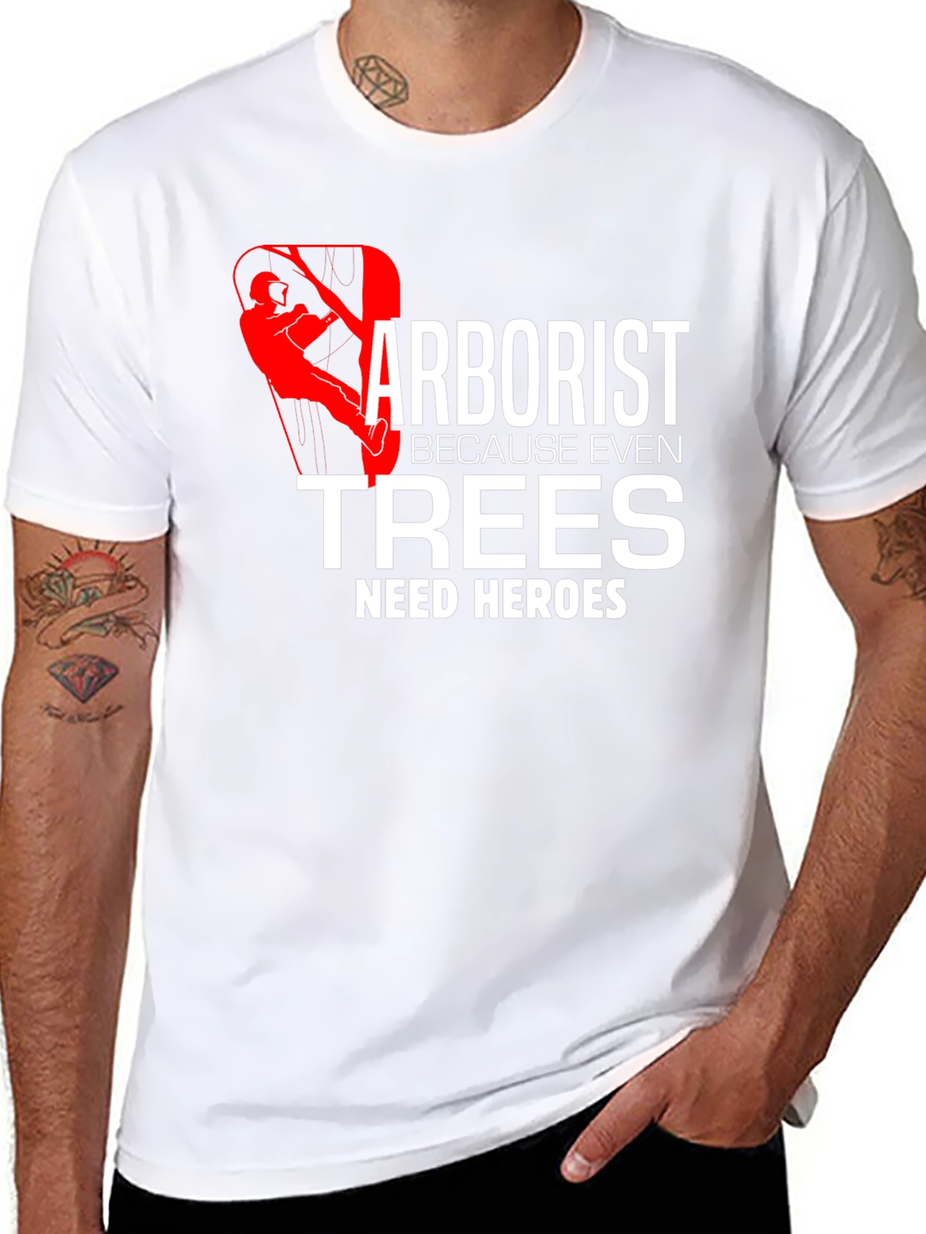 Arborist Hero T-Shirt Tree Climber Arboriculture Tee