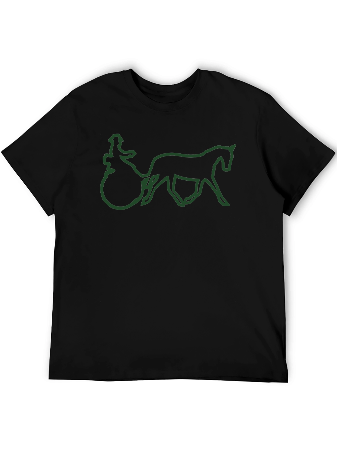 Horse Drawn Carriage Outline T-Shirt