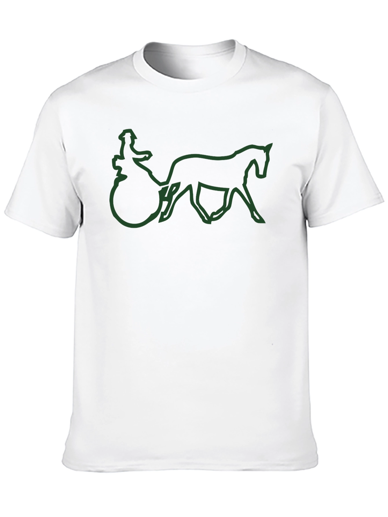 Horse Drawn Carriage Outline T-Shirt