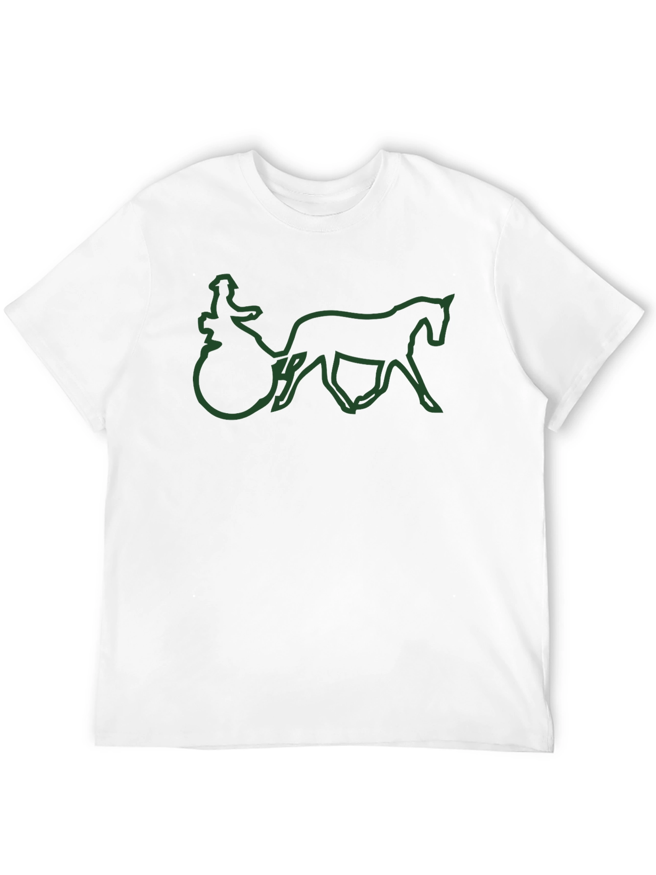 Horse Drawn Carriage Outline T-Shirt