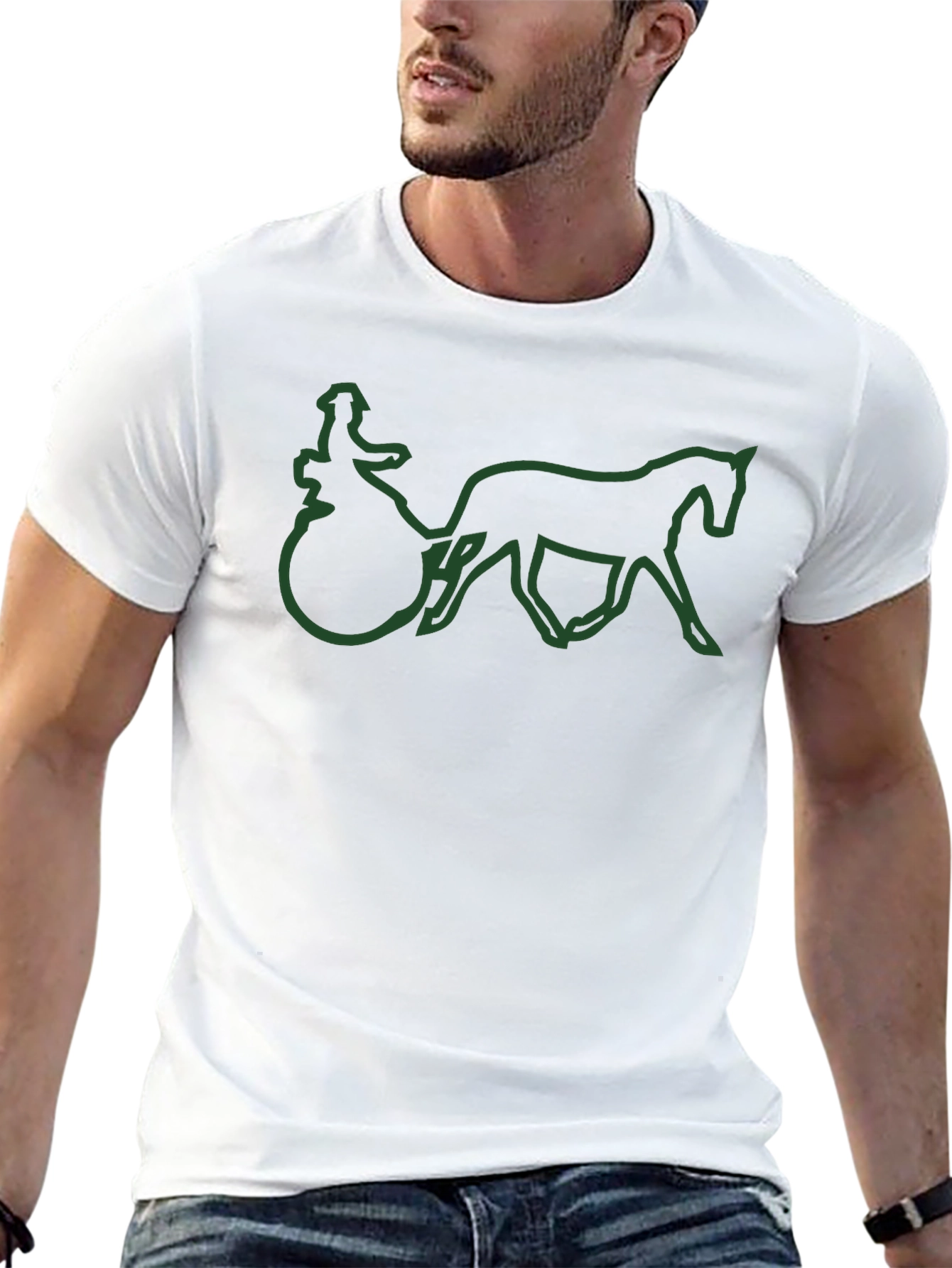 Horse Drawn Carriage Outline T-Shirt