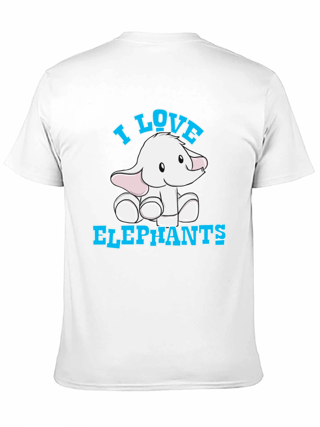 I Love Elephants T-Shirt Cute Animal Tee