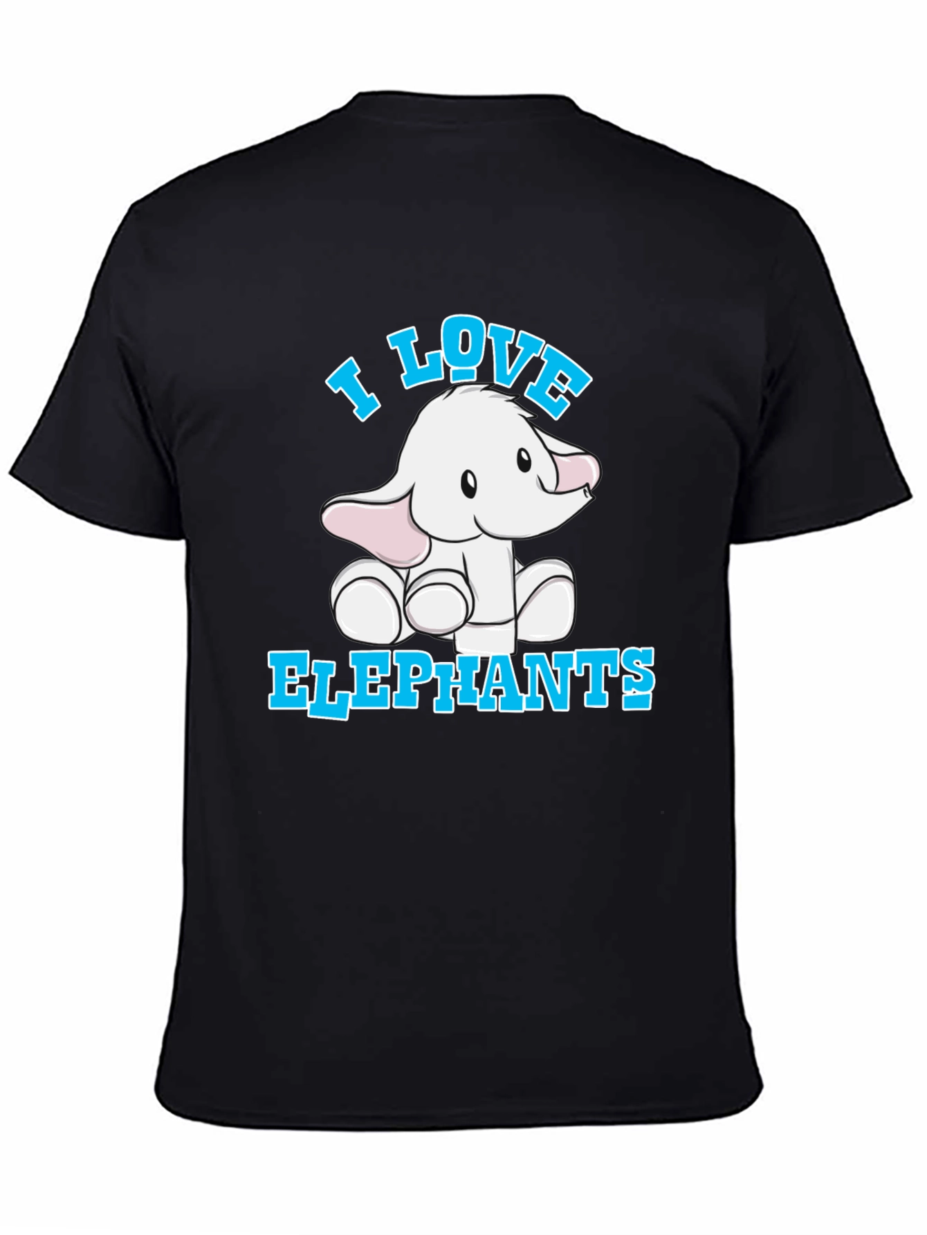 I Love Elephants T-Shirt Cute Animal Tee