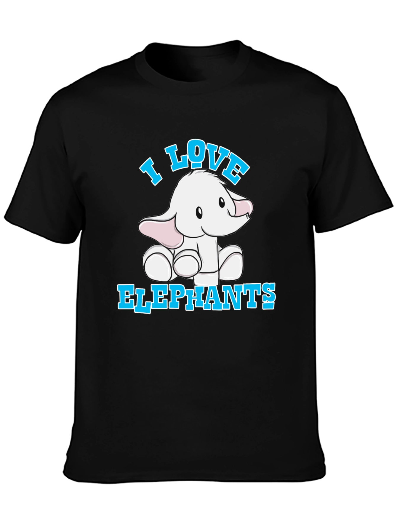 I Love Elephants T-Shirt Cute Animal Tee