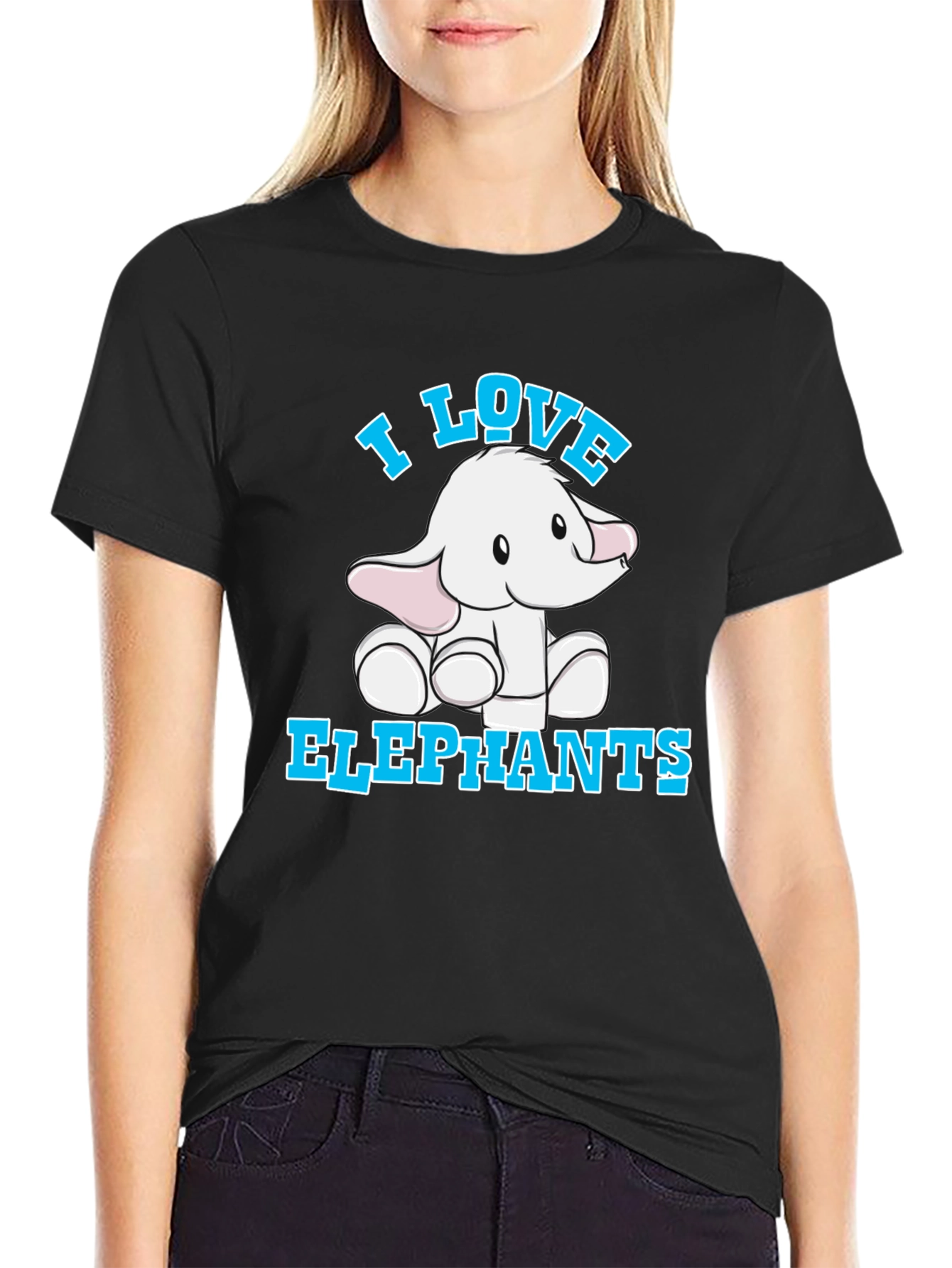 I Love Elephants T-Shirt Cute Animal Tee
