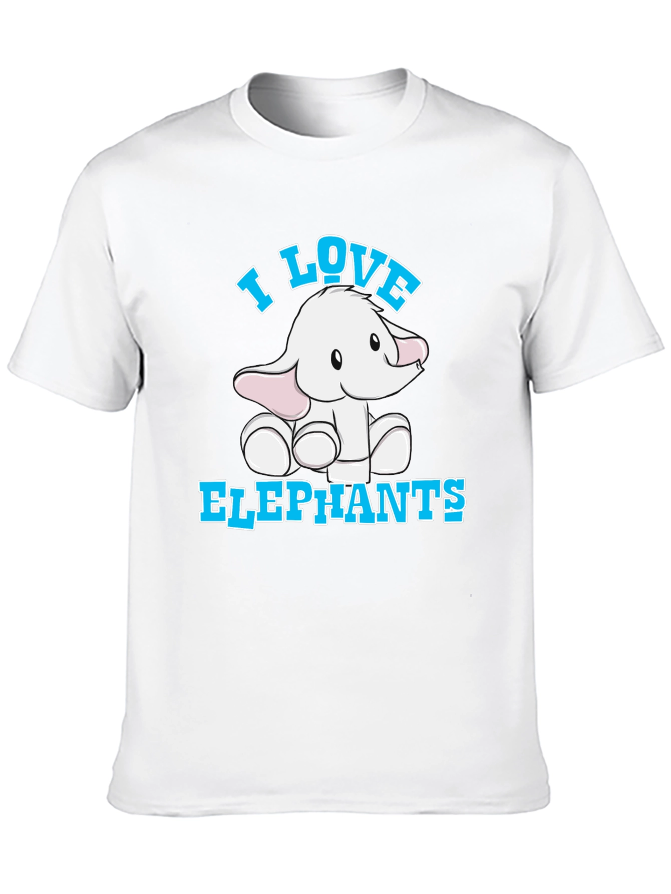I Love Elephants T-Shirt Cute Animal Tee
