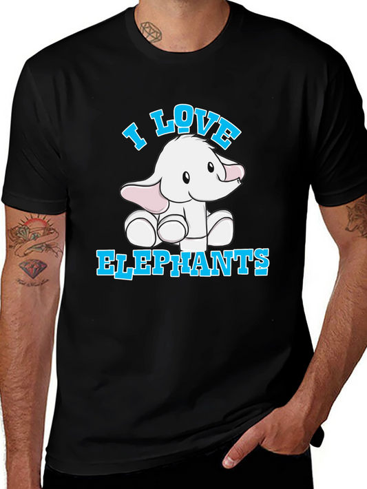 I Love Elephants T-Shirt Cute Animal Tee