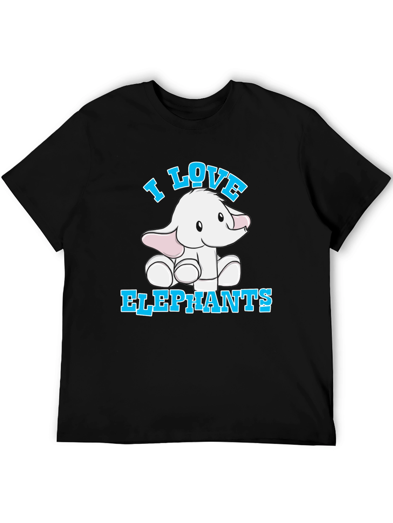 I Love Elephants T-Shirt Cute Animal Tee