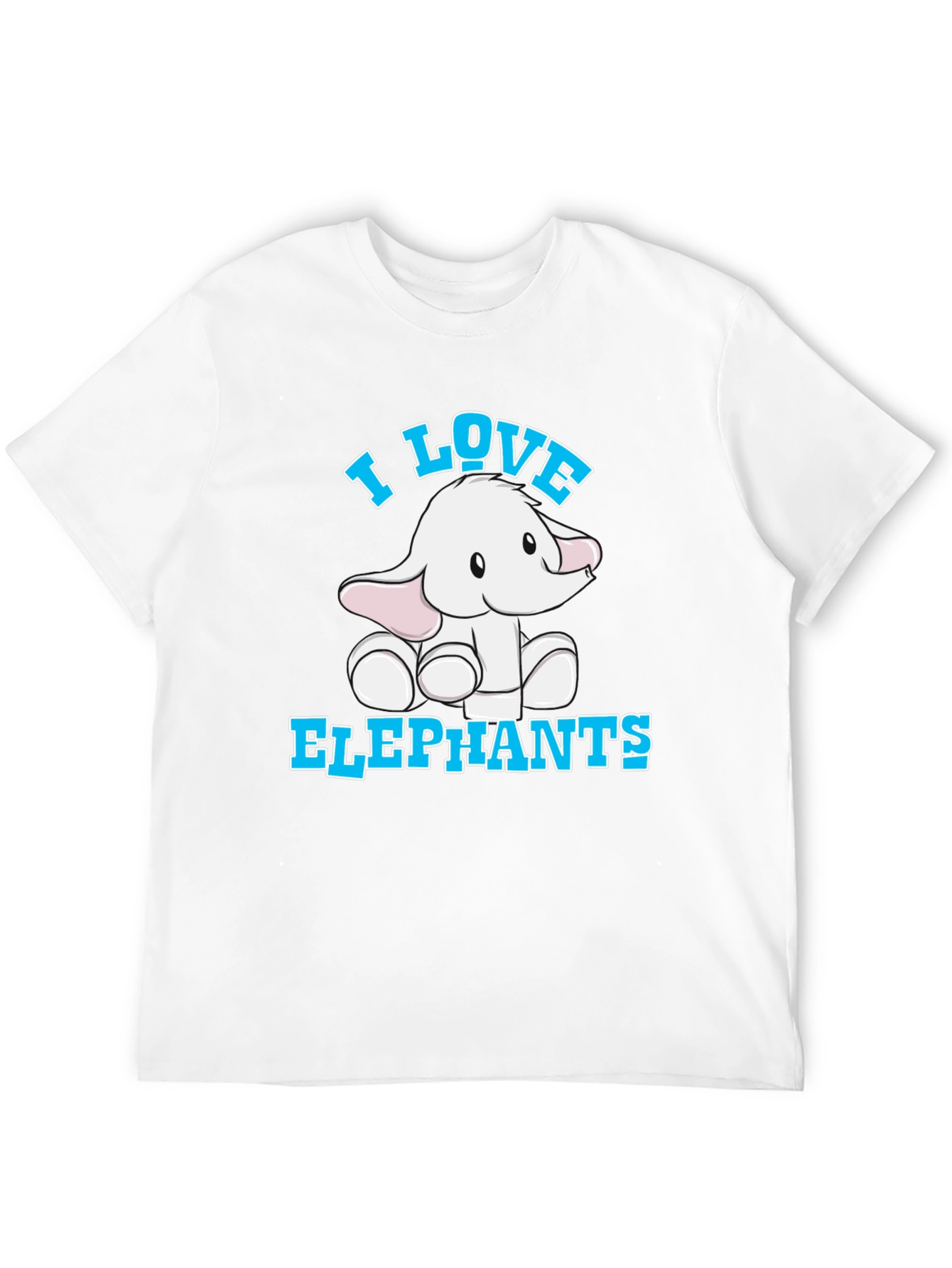 I Love Elephants T-Shirt Cute Animal Tee