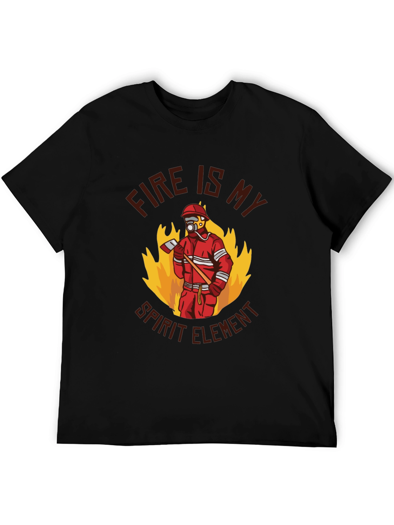 Firefighter Spirit Element Graphic T-Shirt