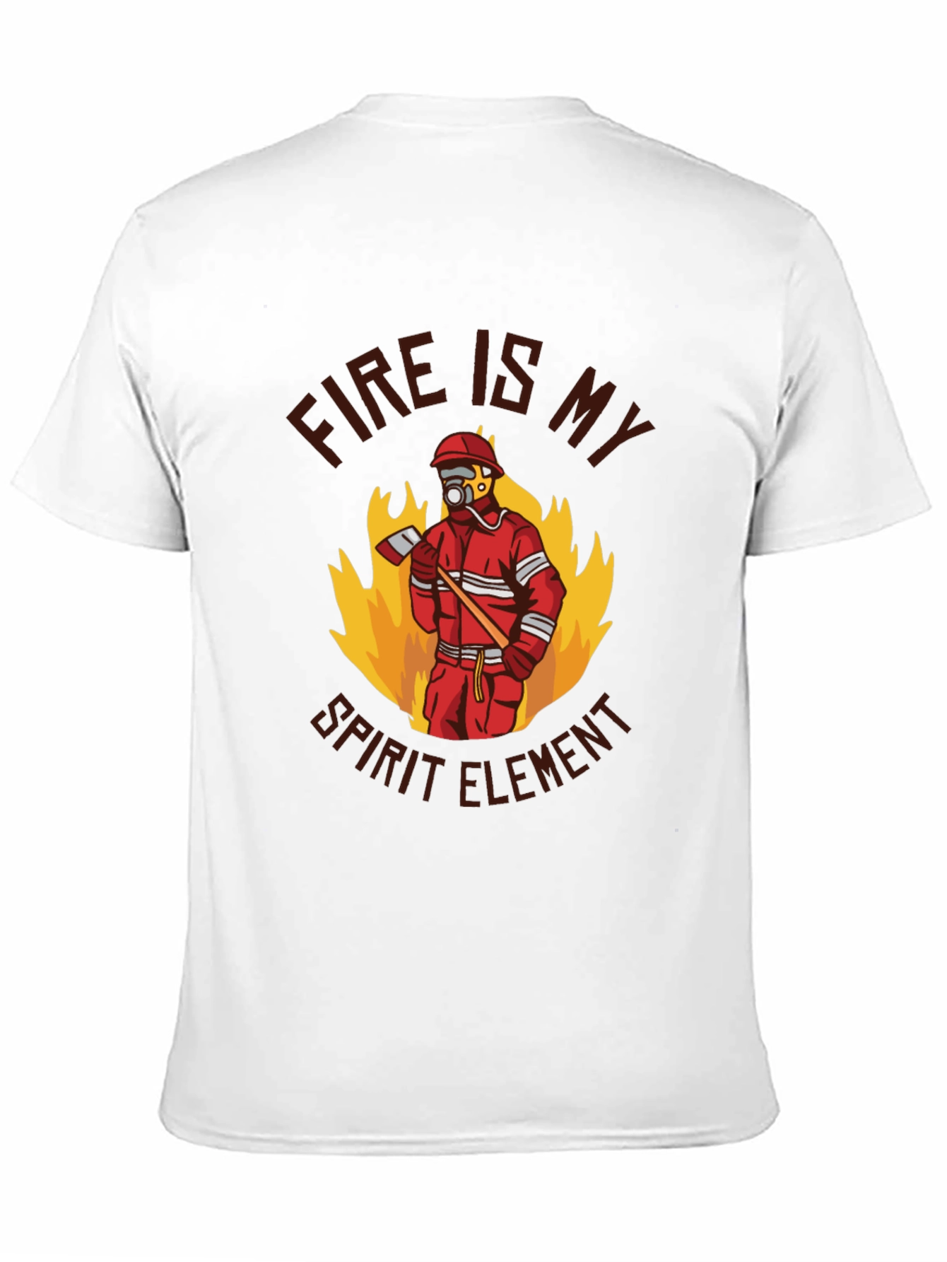 Firefighter Spirit Element Graphic T-Shirt