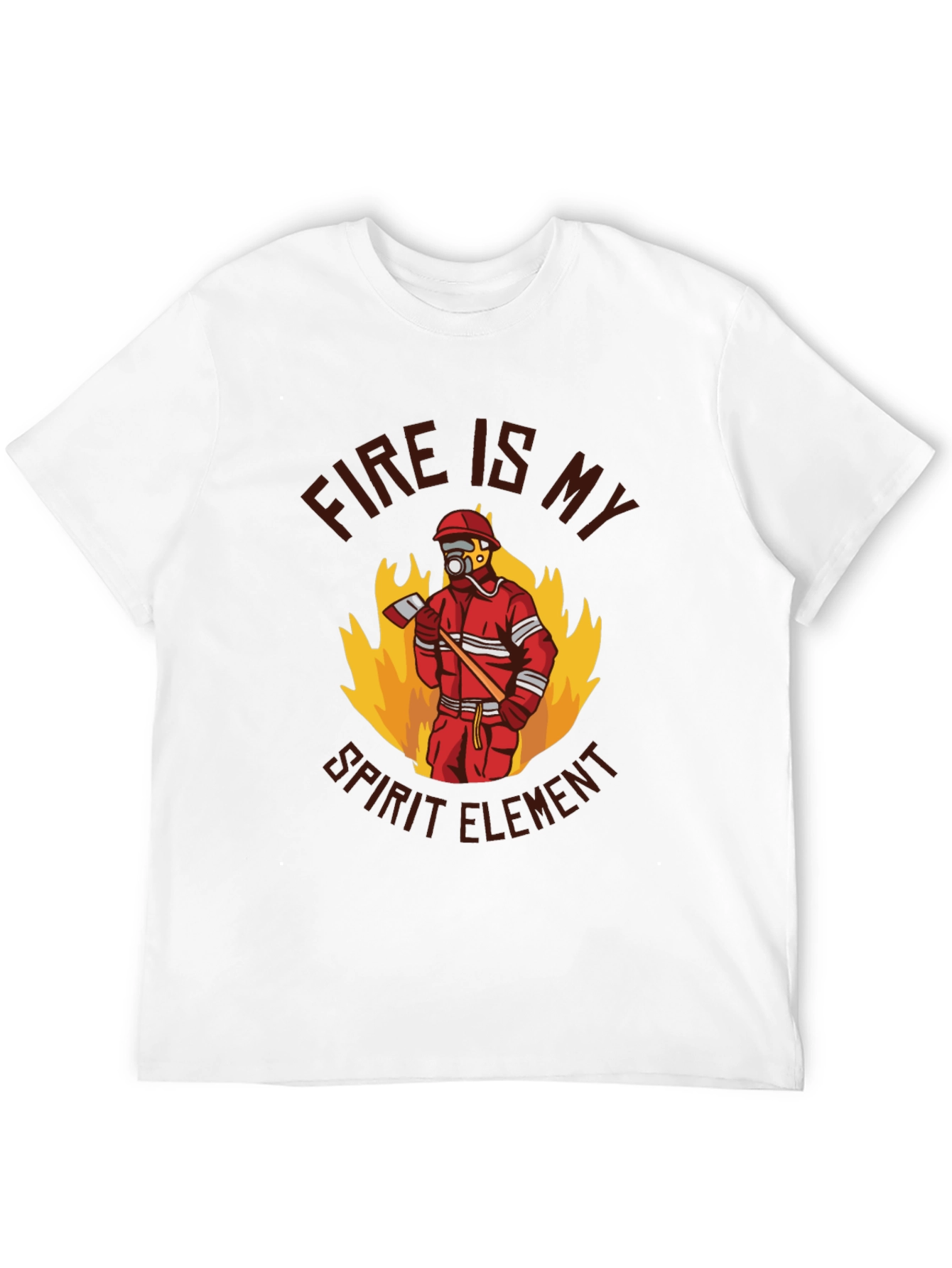 Firefighter Spirit Element Graphic T-Shirt
