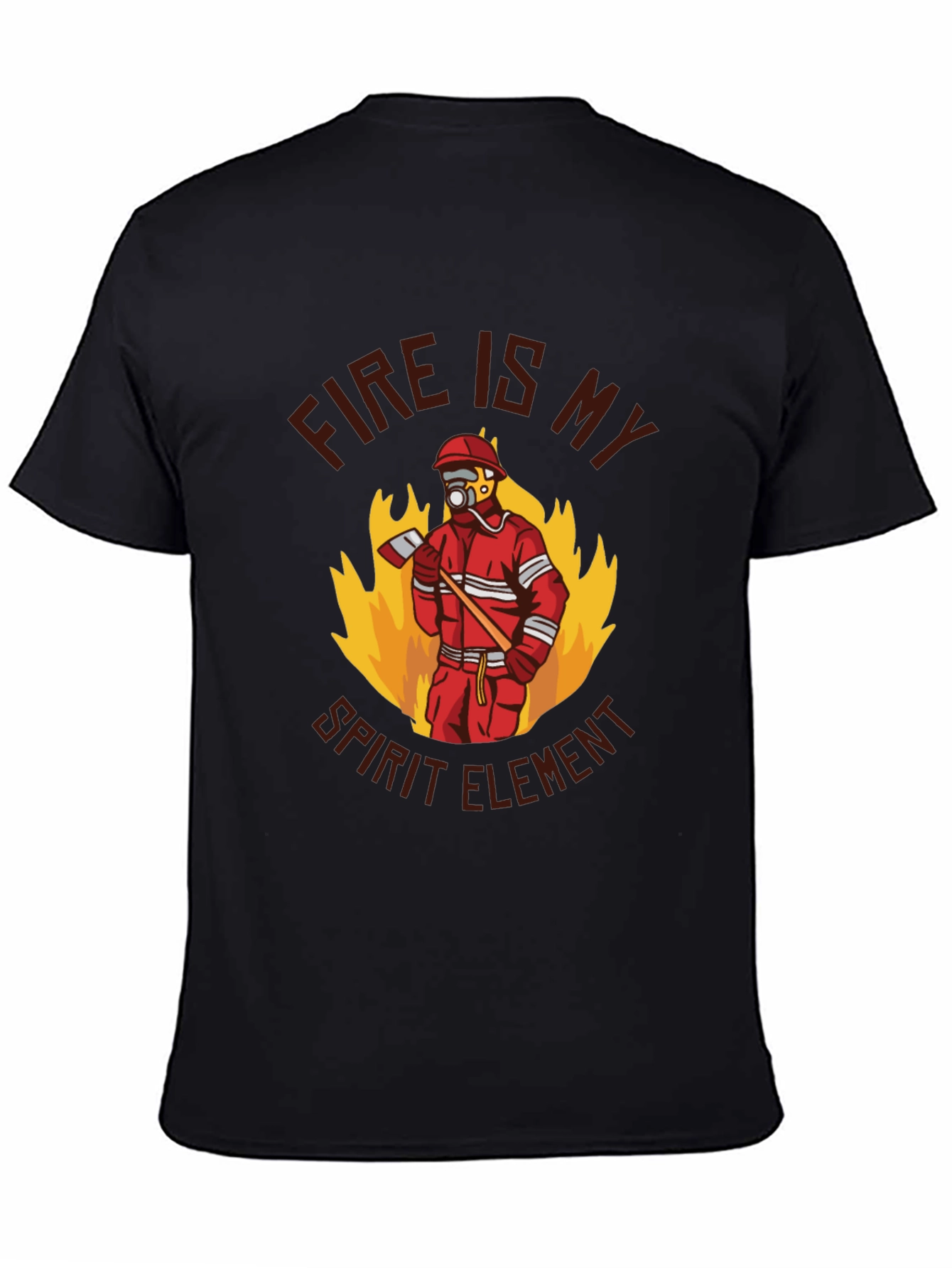 Firefighter Spirit Element Graphic T-Shirt