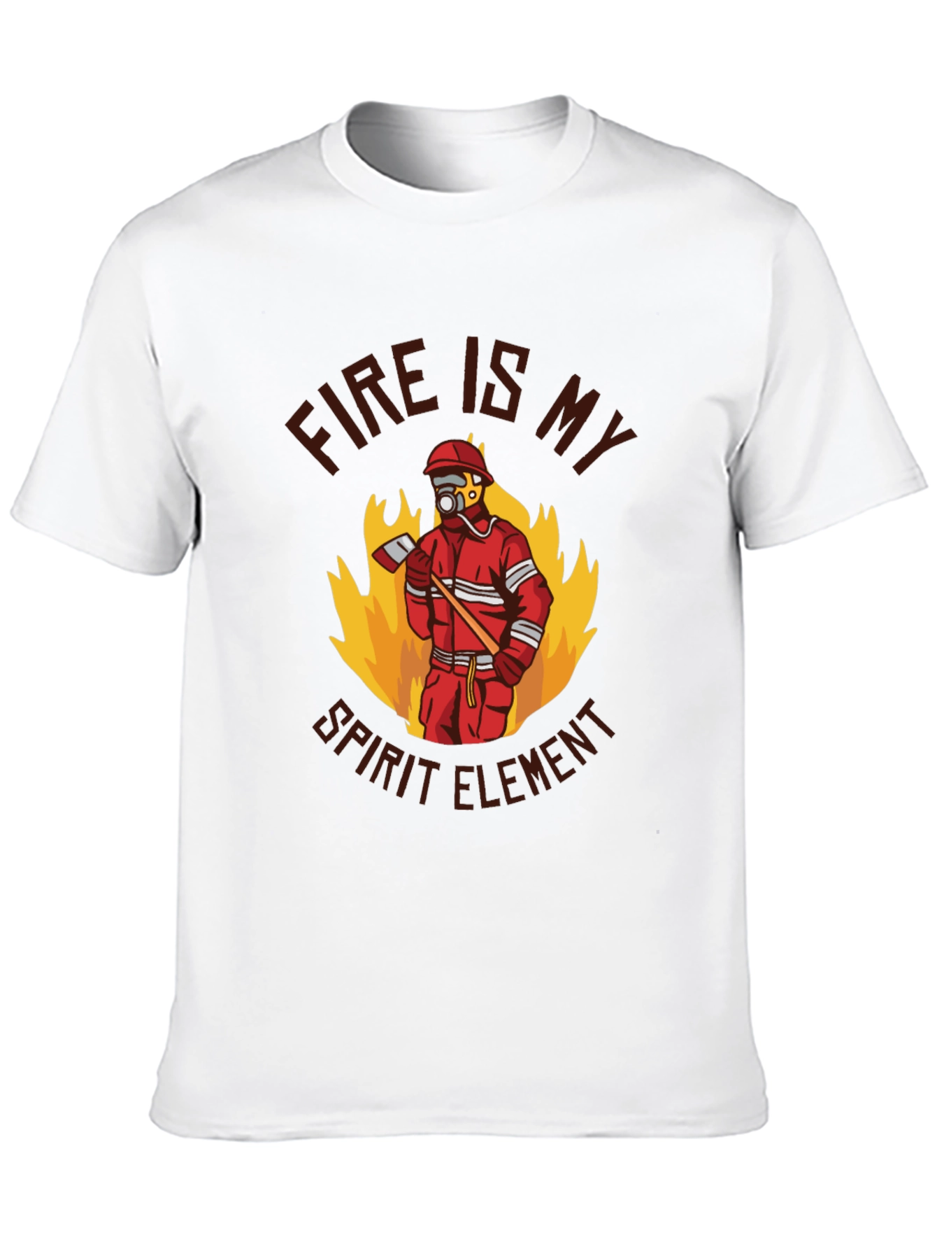 Firefighter Spirit Element Graphic T-Shirt