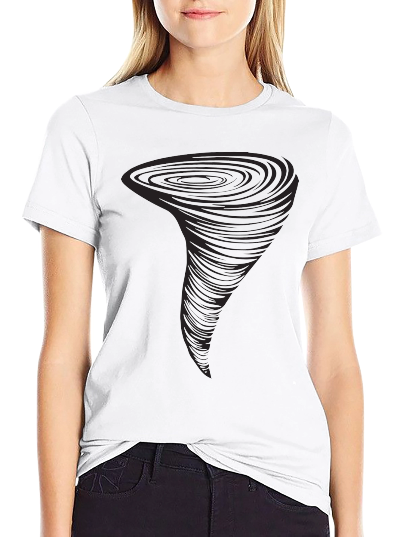 Tornado Graphic Black T-Shirt
