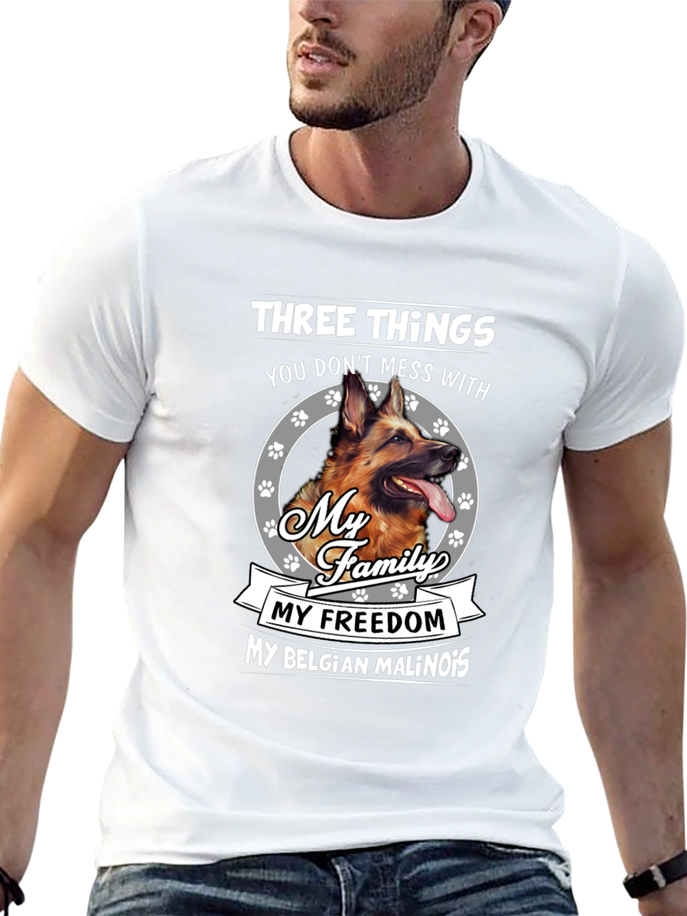 Dog Lover T-Shirt: Three Things Dont Mess With
