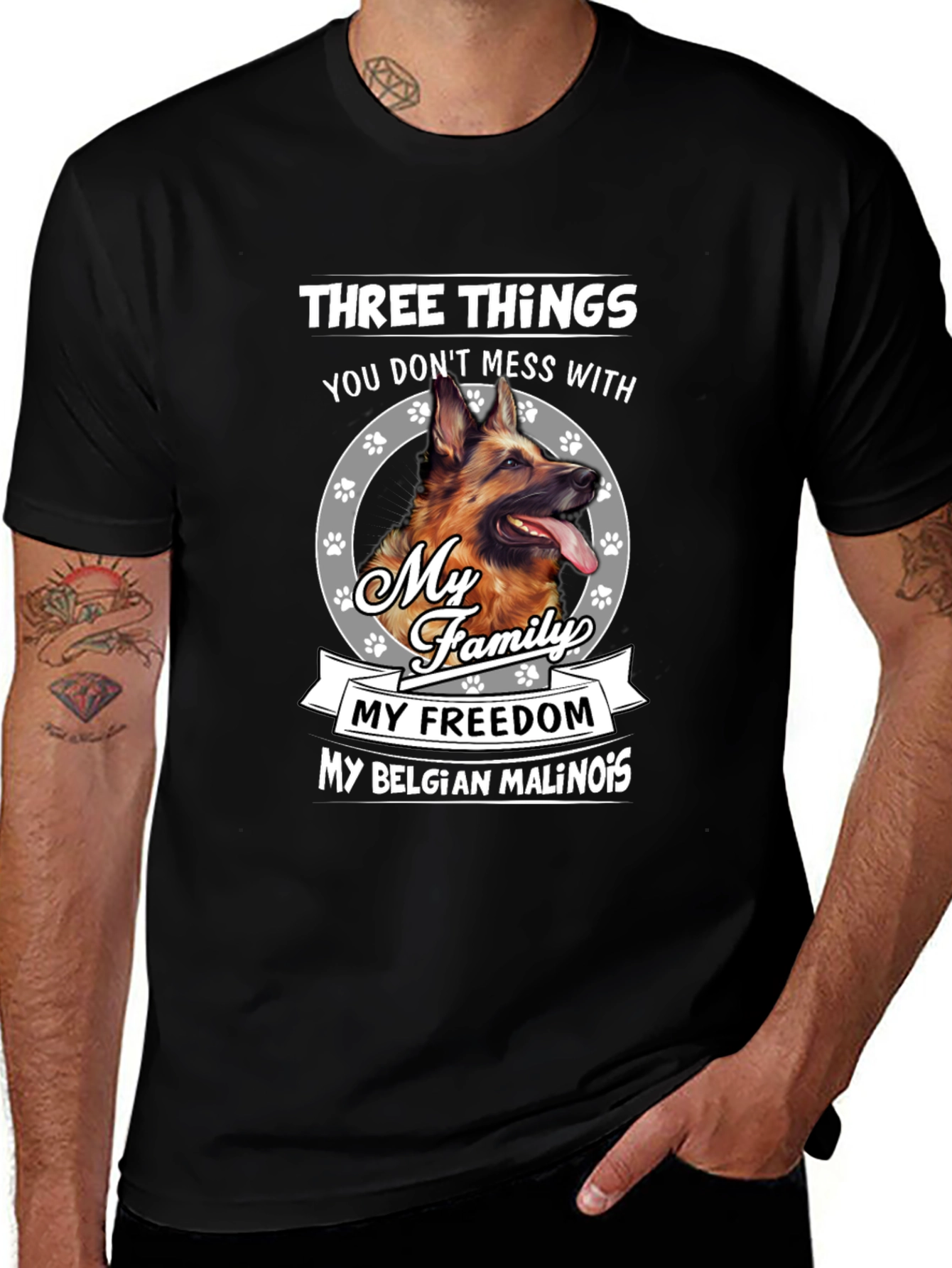 Dog Lover T-Shirt: Three Things Dont Mess With
