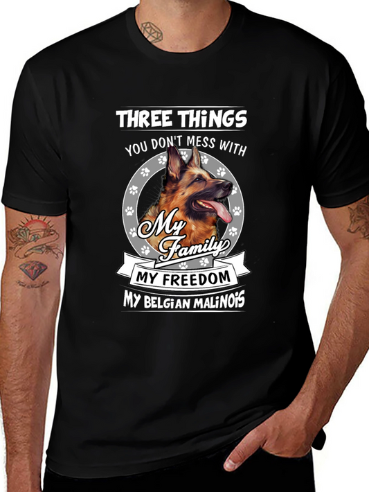 Dog Lover T-Shirt: Three Things Dont Mess With