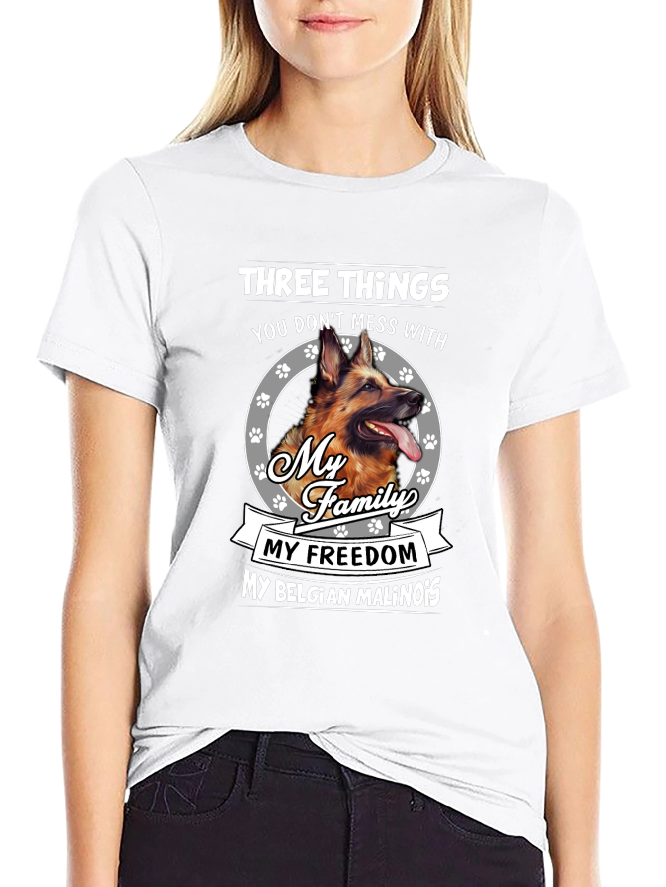 Dog Lover T-Shirt: Three Things Dont Mess With