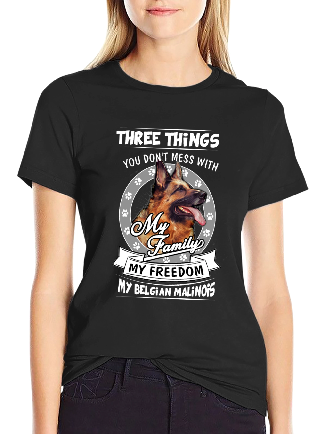 Dog Lover T-Shirt: Three Things Dont Mess With